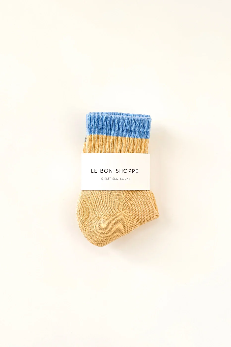 Le Bon Shoppe - Colour Block Girlfriend Socks - Yellow Blue - Image 4
