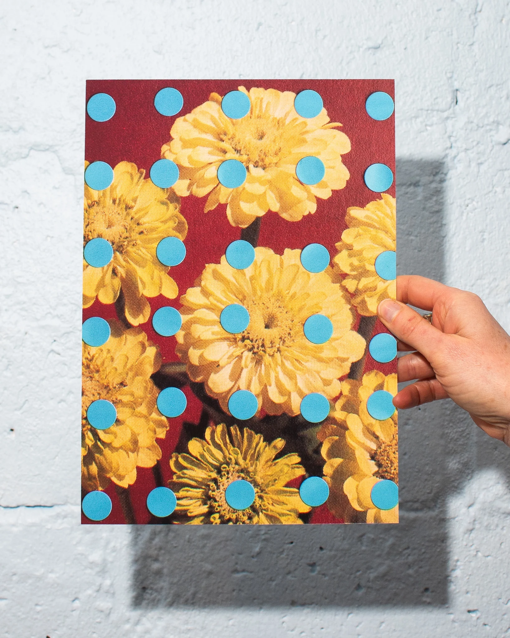 Emily Green - Daisy Polka Dot - Giclee Print