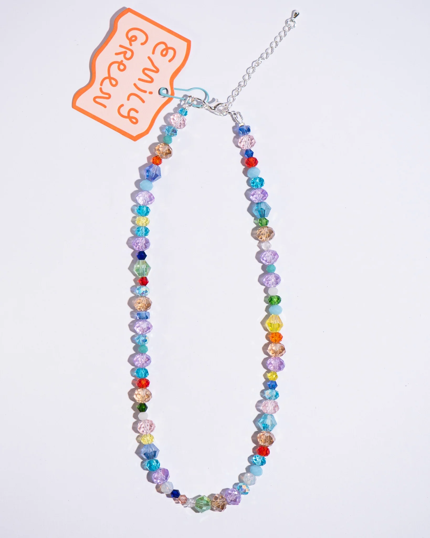 Emily Green - Multicolour Glass Crystal Necklace