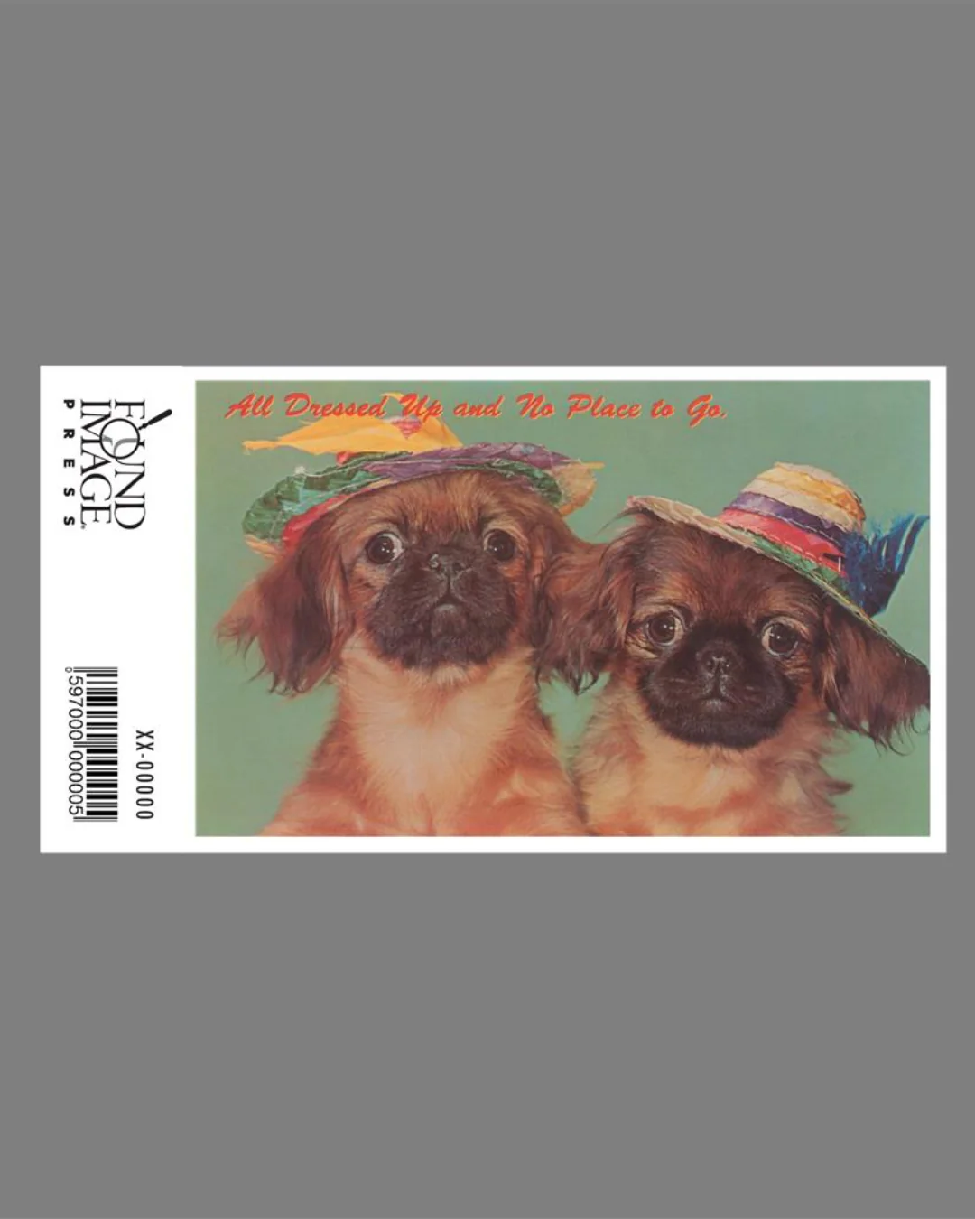 Found Image Press - Two Dogs in Hats Sticker