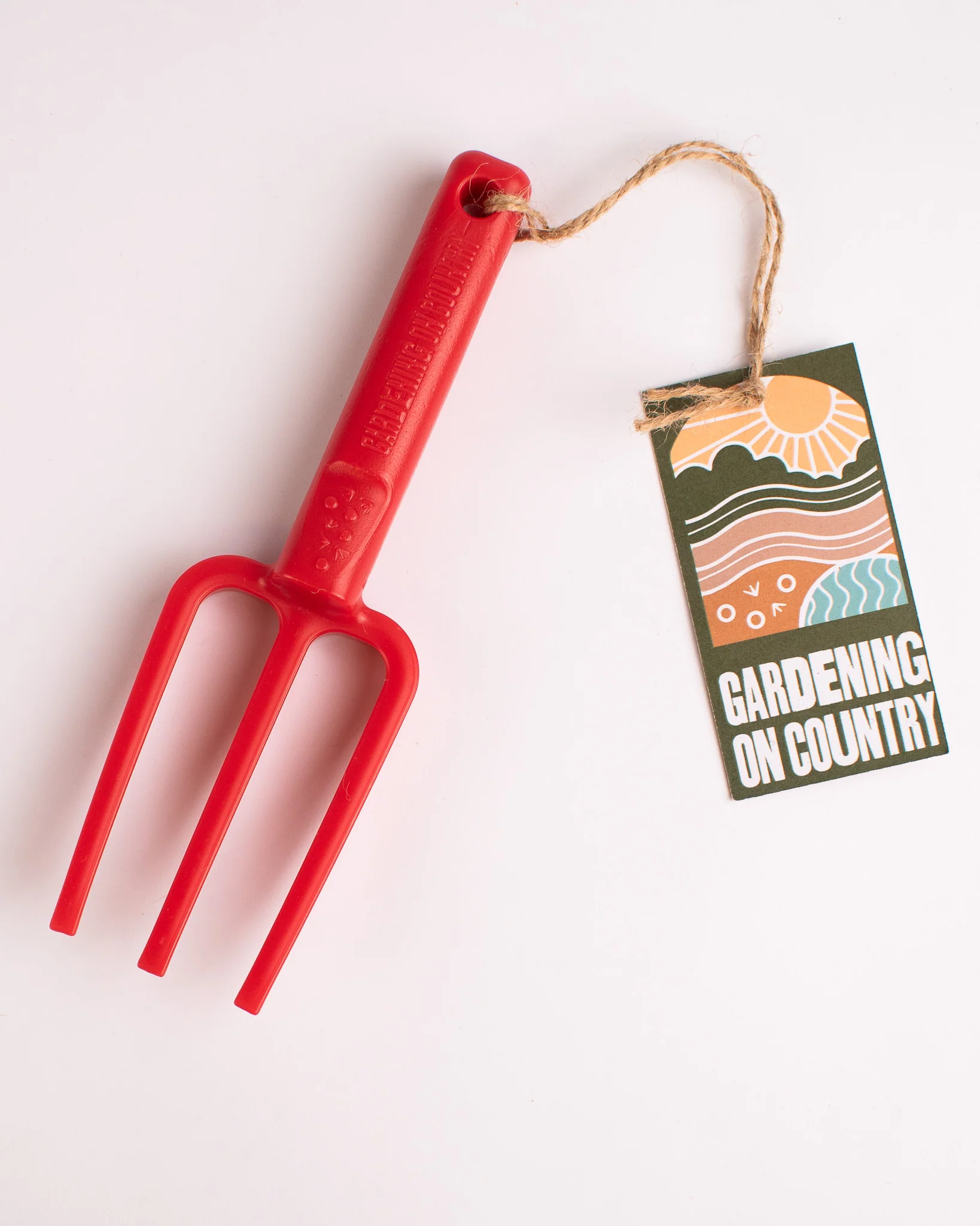Gardening on Country - Chicky Kids Garden Fork - Red Earth