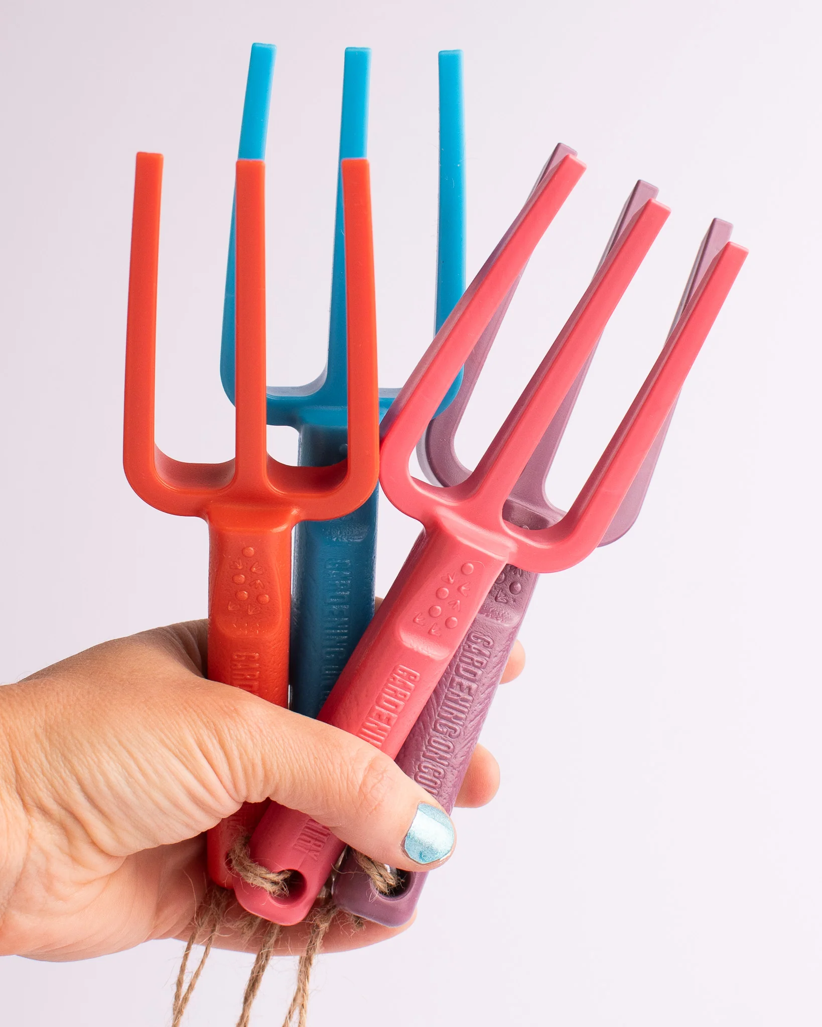 Gardening on Country - Chicky Kids Garden Fork - Ulysses Blue - Image 2