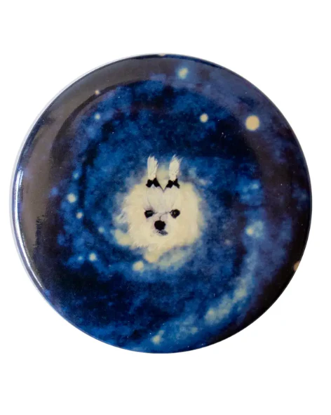 Gentle Thrills - Black Hole Pinback Badge / Button