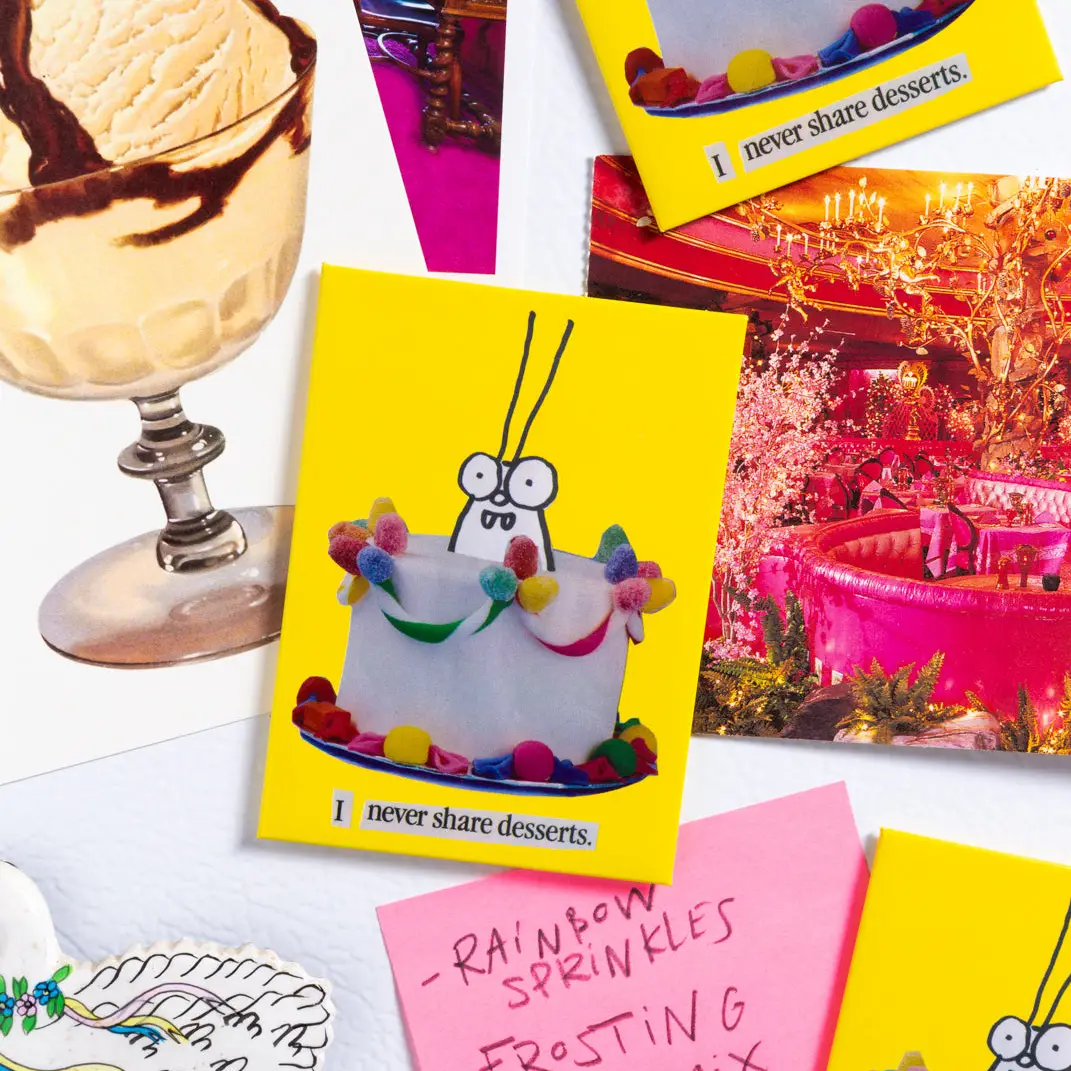 Gentle Thrills - I Never Share Desserts Magnet - Image 2