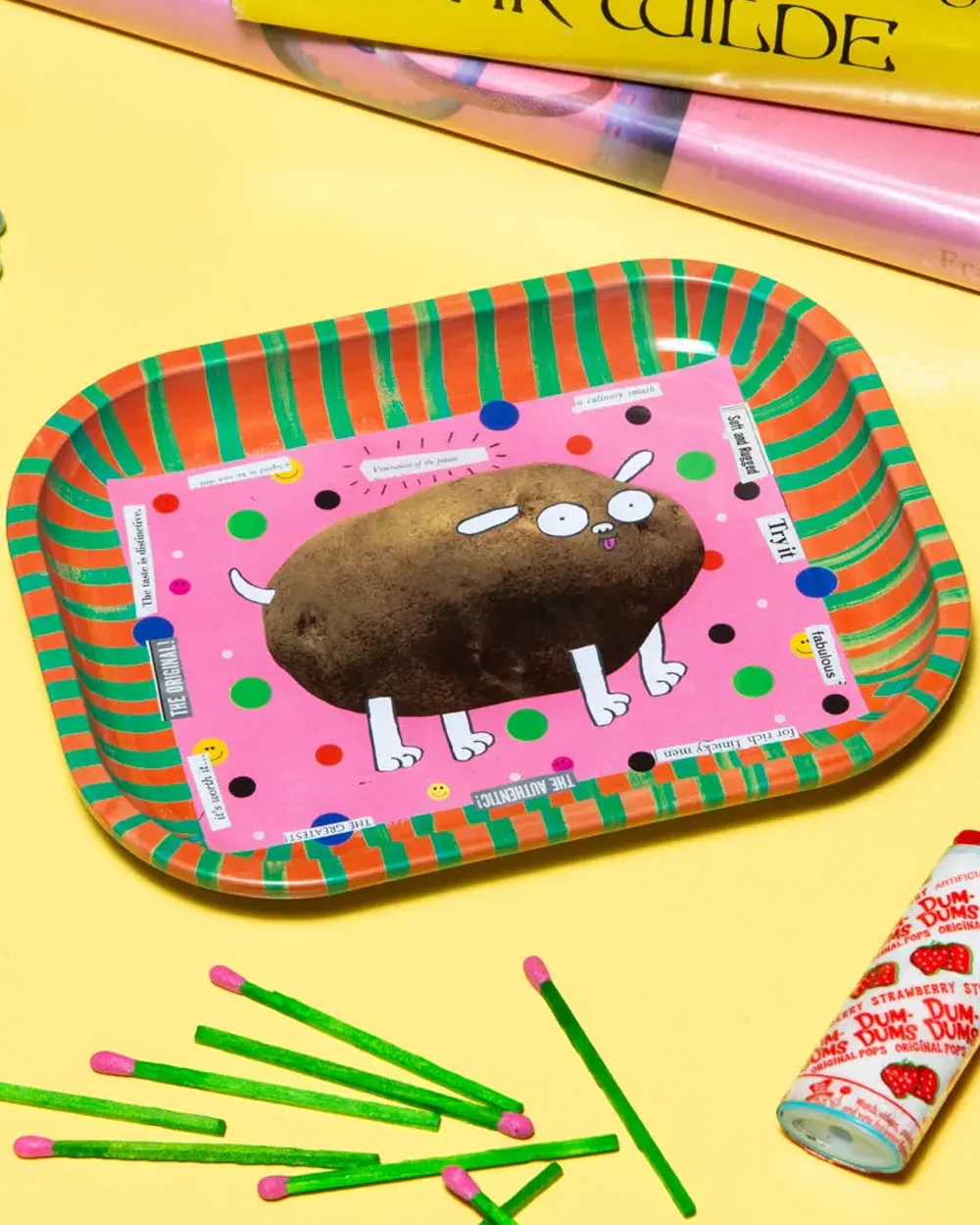 Gentle Thrills - Potato Metal Tray