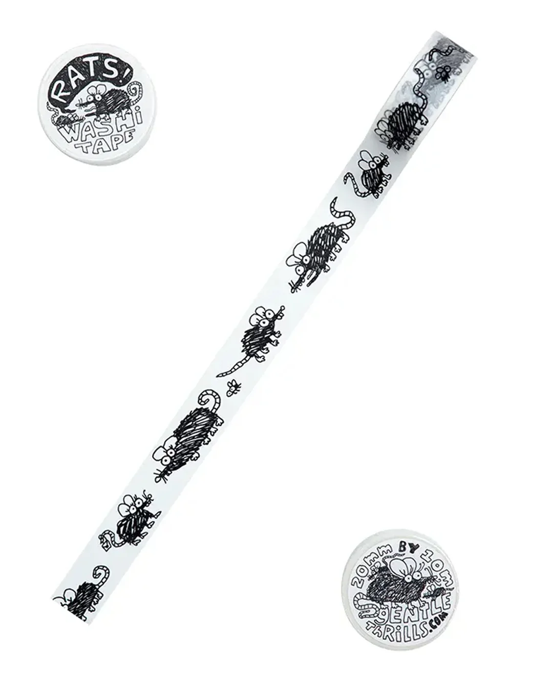 Gentle Thrills - Rats Washi Tape