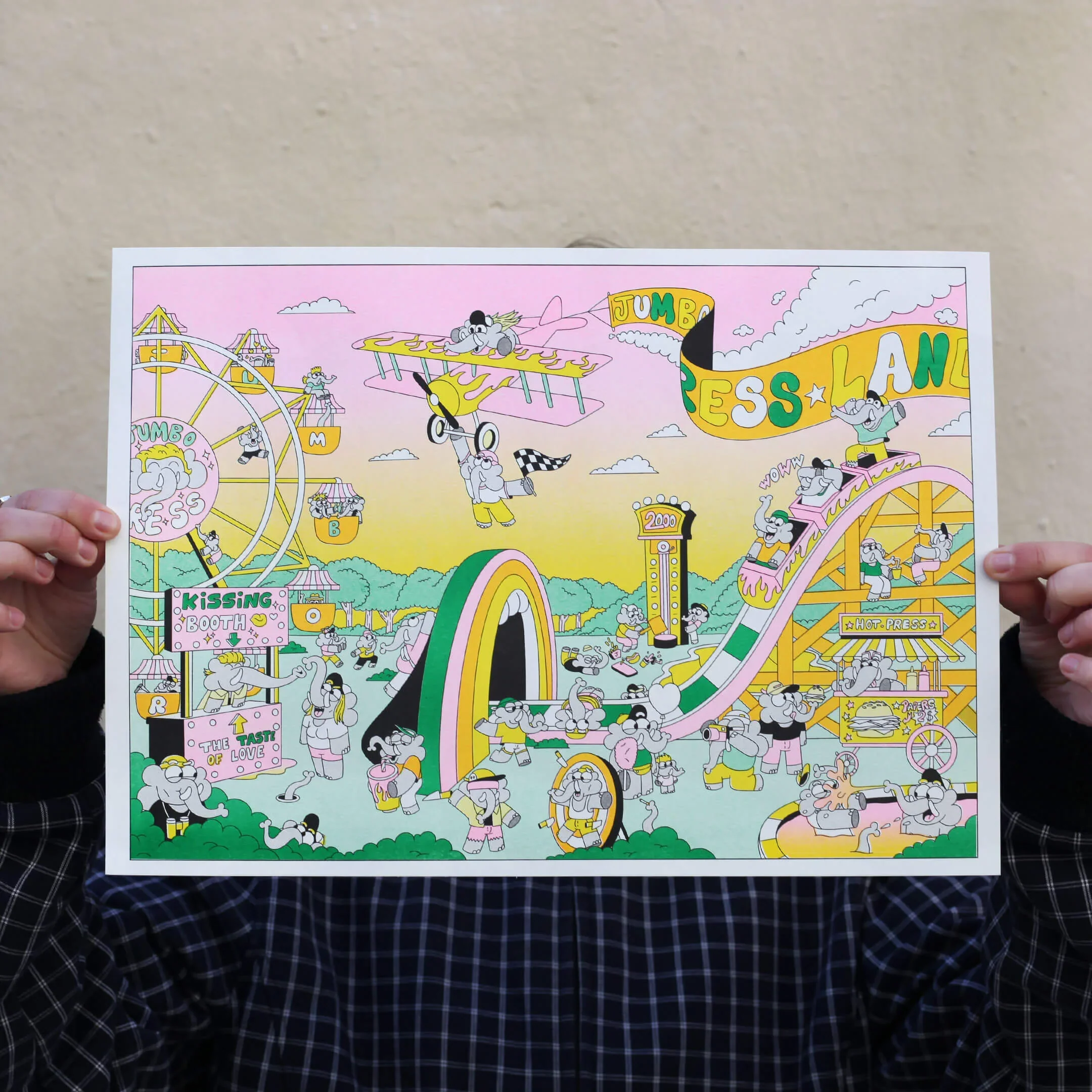 Jumbo Press - Jumbo Land A3 Print - Image 2