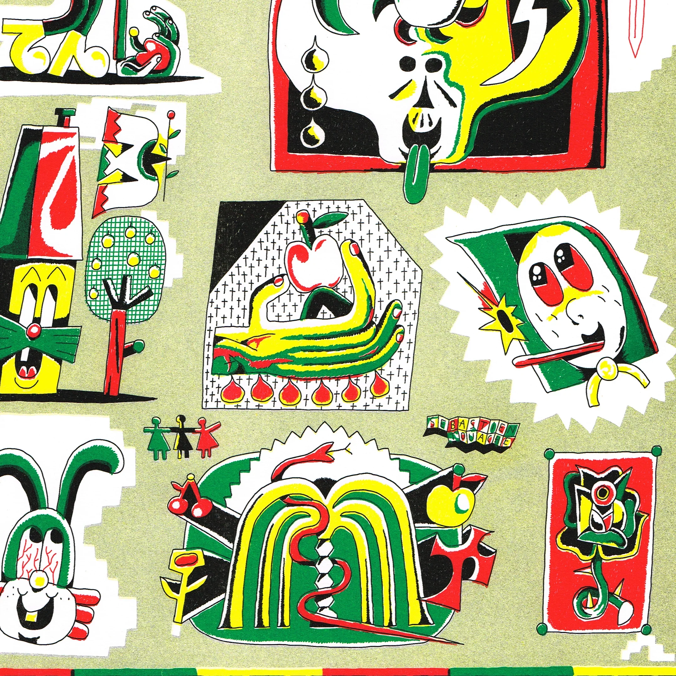Jumbo Press - Patchwork A3 Print - Image 2