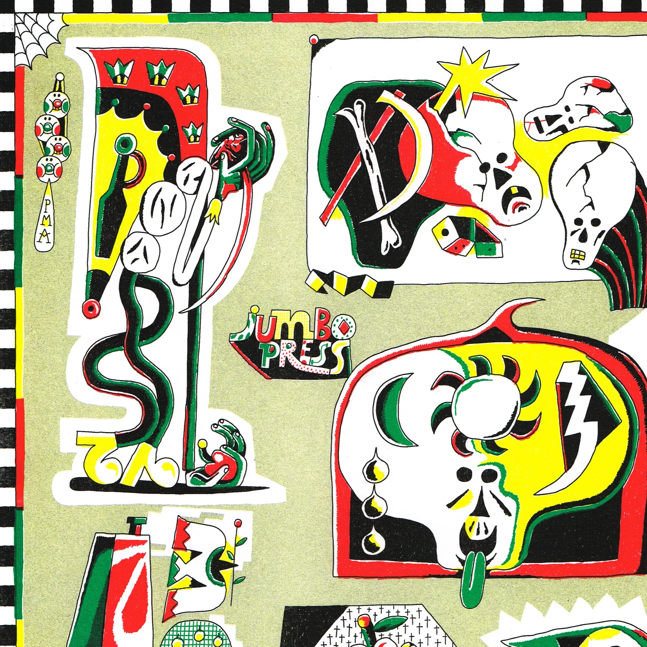 Jumbo Press - Patchwork A3 Print - Image 3
