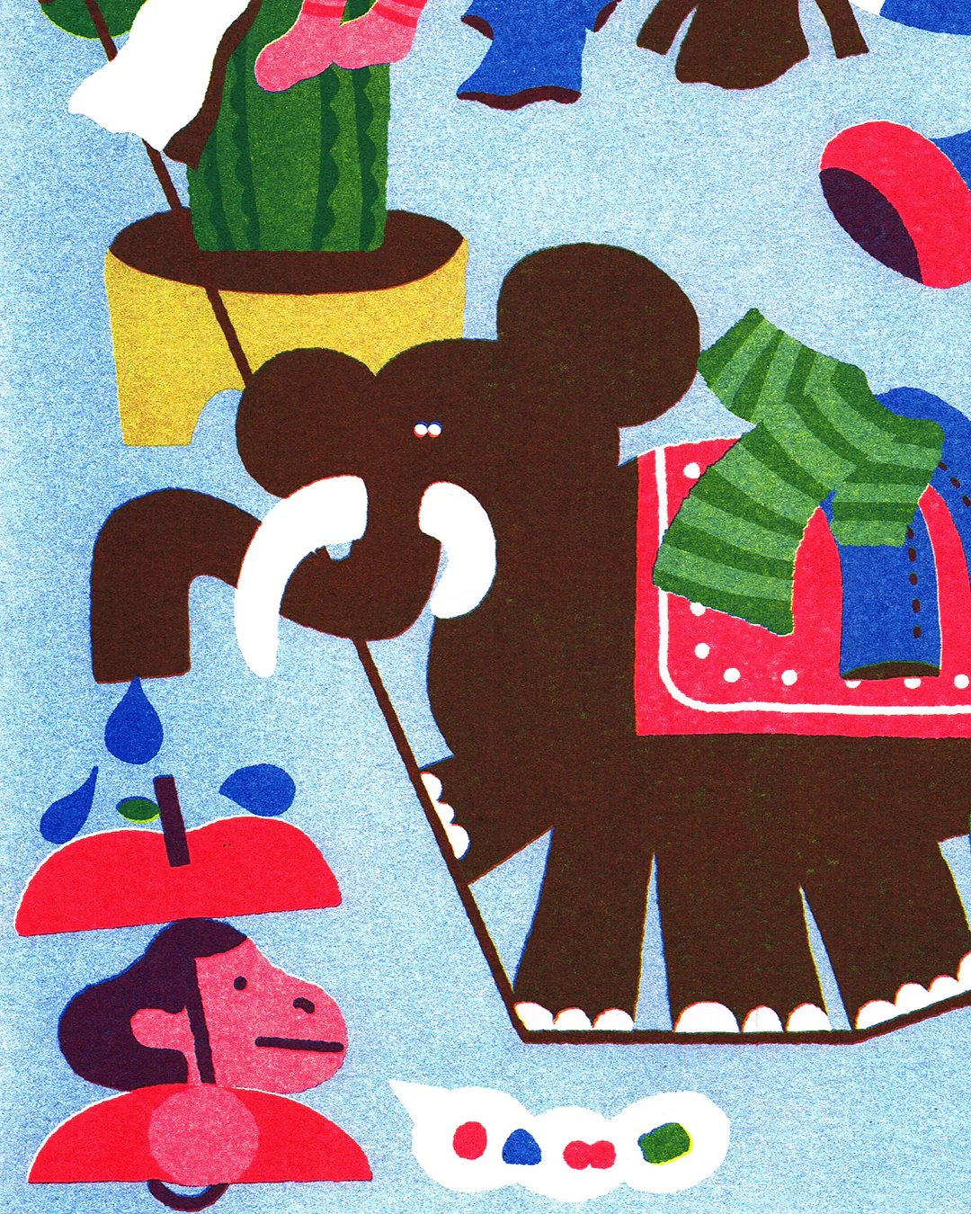 Jumbo Press - Tightrope A3 Print (Limited Edition) - Image 2