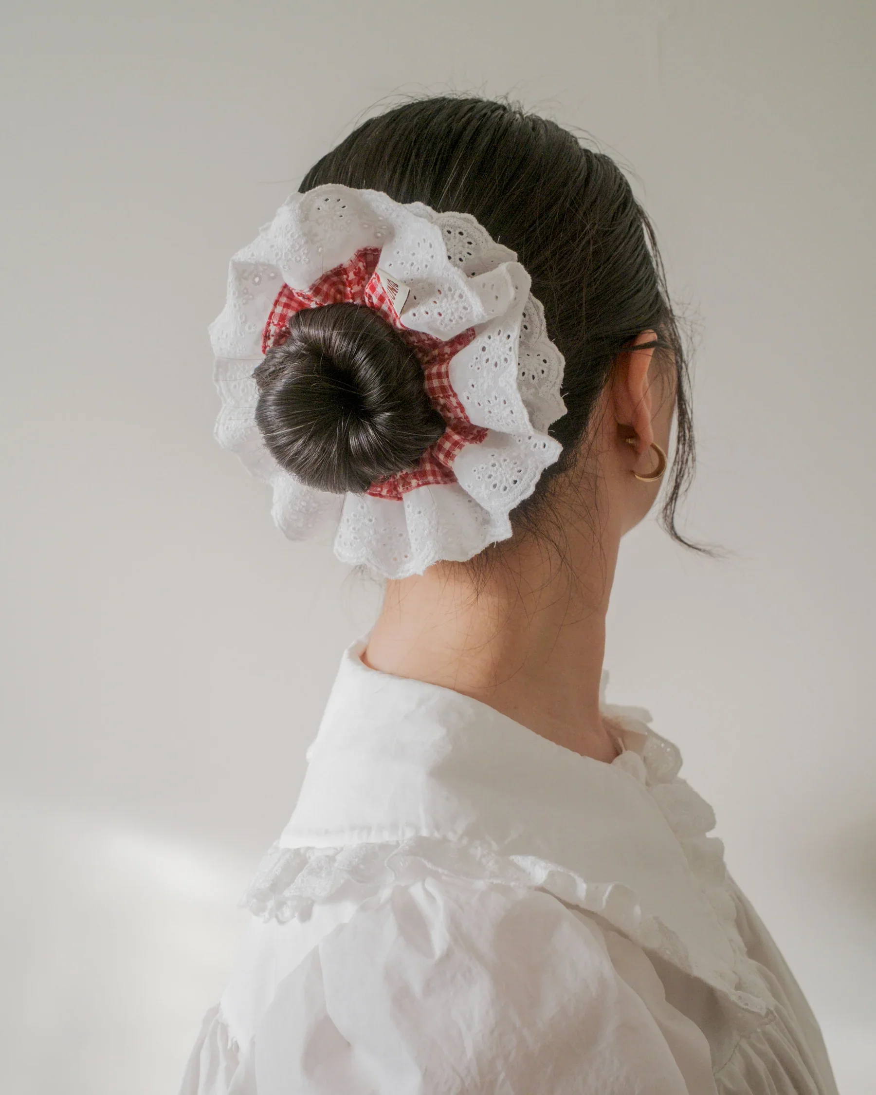 Juniq Scrunchies - Betty Gingham - Red - Image 2