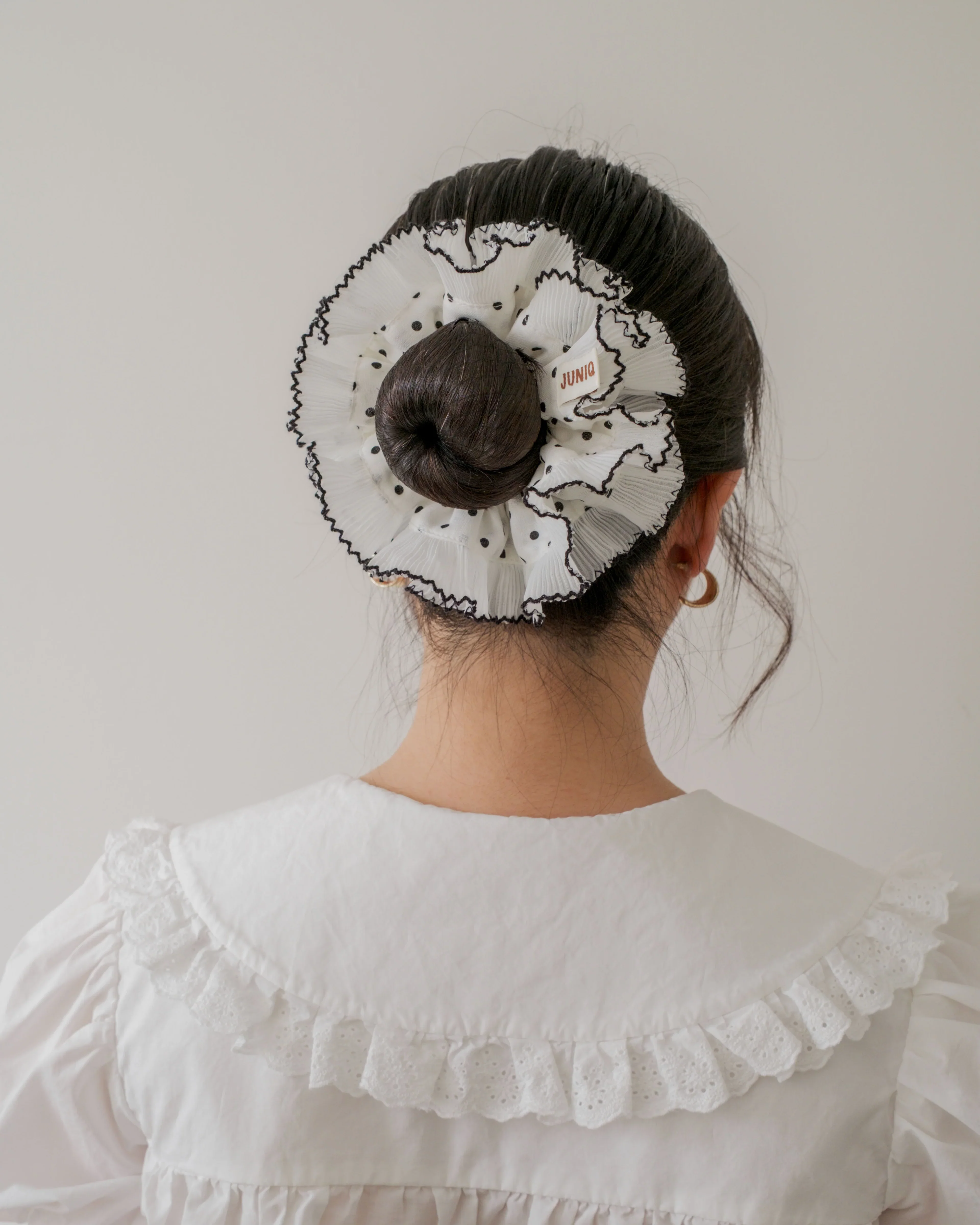 Juniq Scrunchies - Miss Dottie - Black/White - Image 2