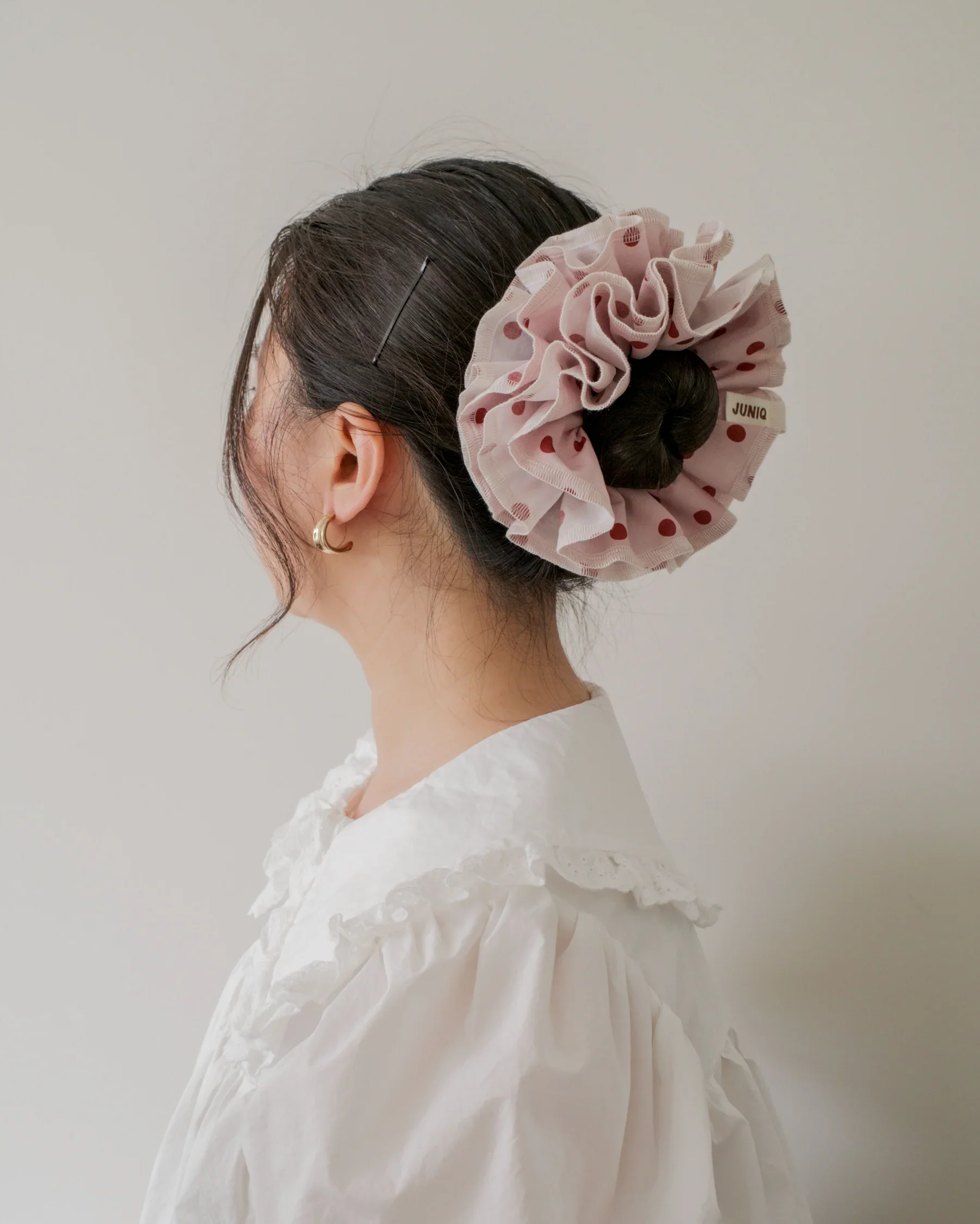 Juniq Scrunchies - Miss Dottie - Pink/Red - Image 2