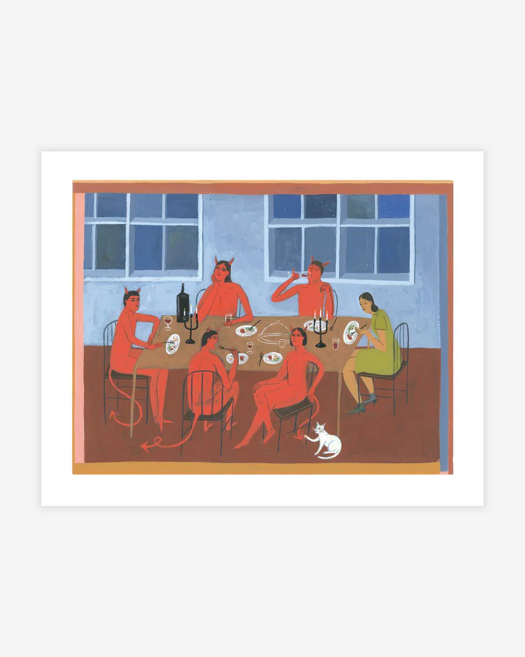 Kaye Blegvad - Archival Print - Devil Dinner Party