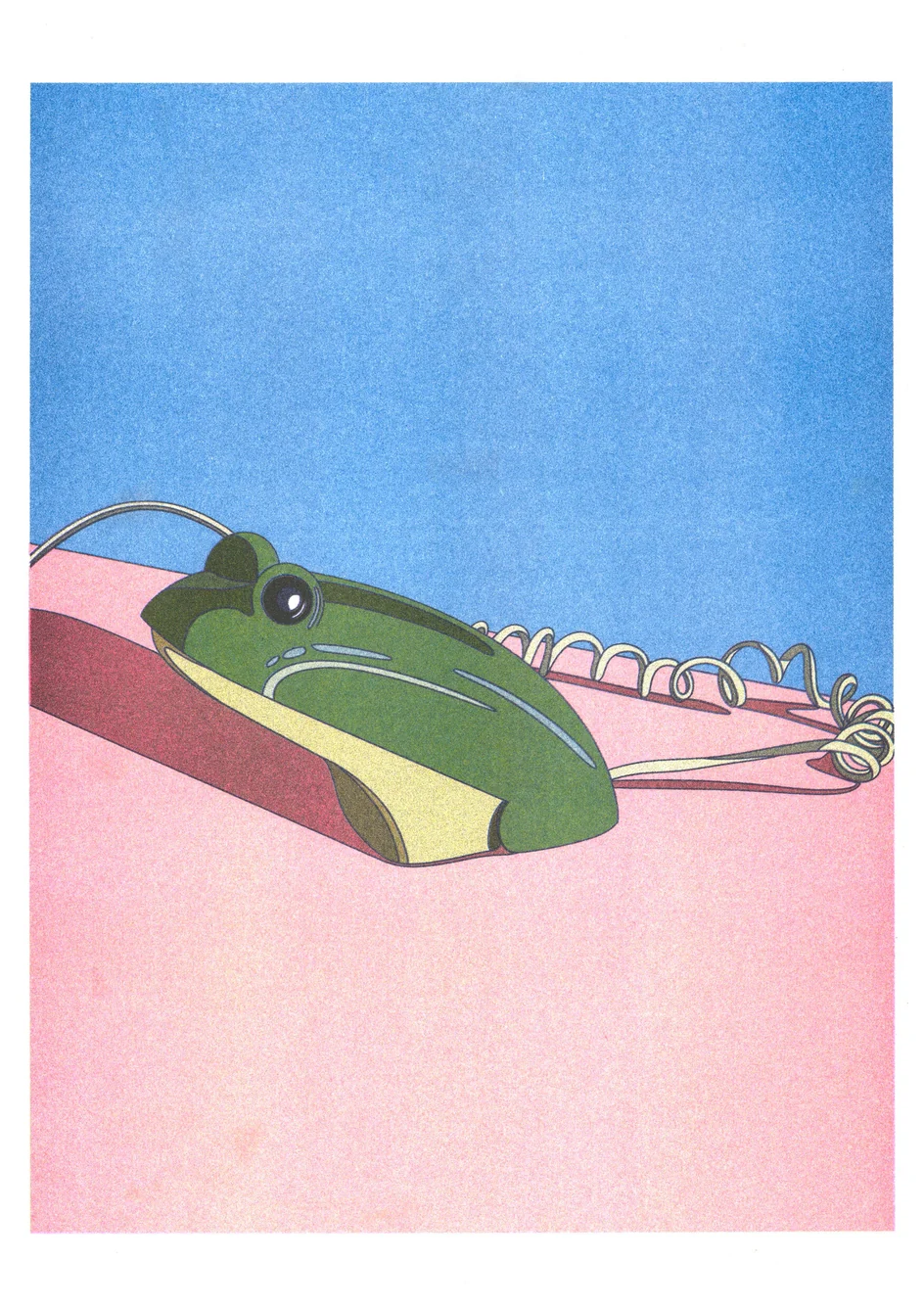 KIBLIND Atelier - Ana Popescu - Crusader Frog Phone A3 Poster - Image 2