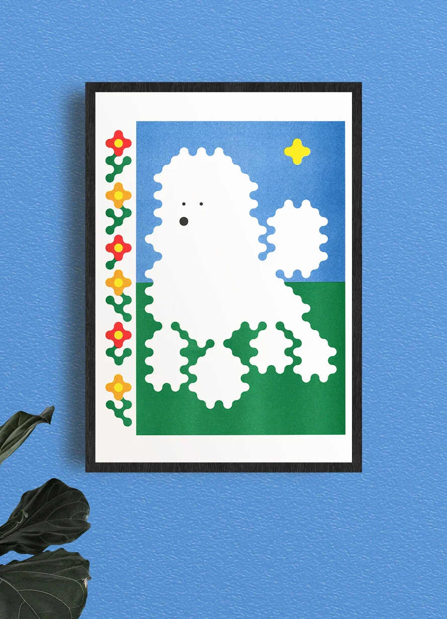 KIBLIND Atelier - Joe O'donnell - Poodle A3 Poster - Image 3