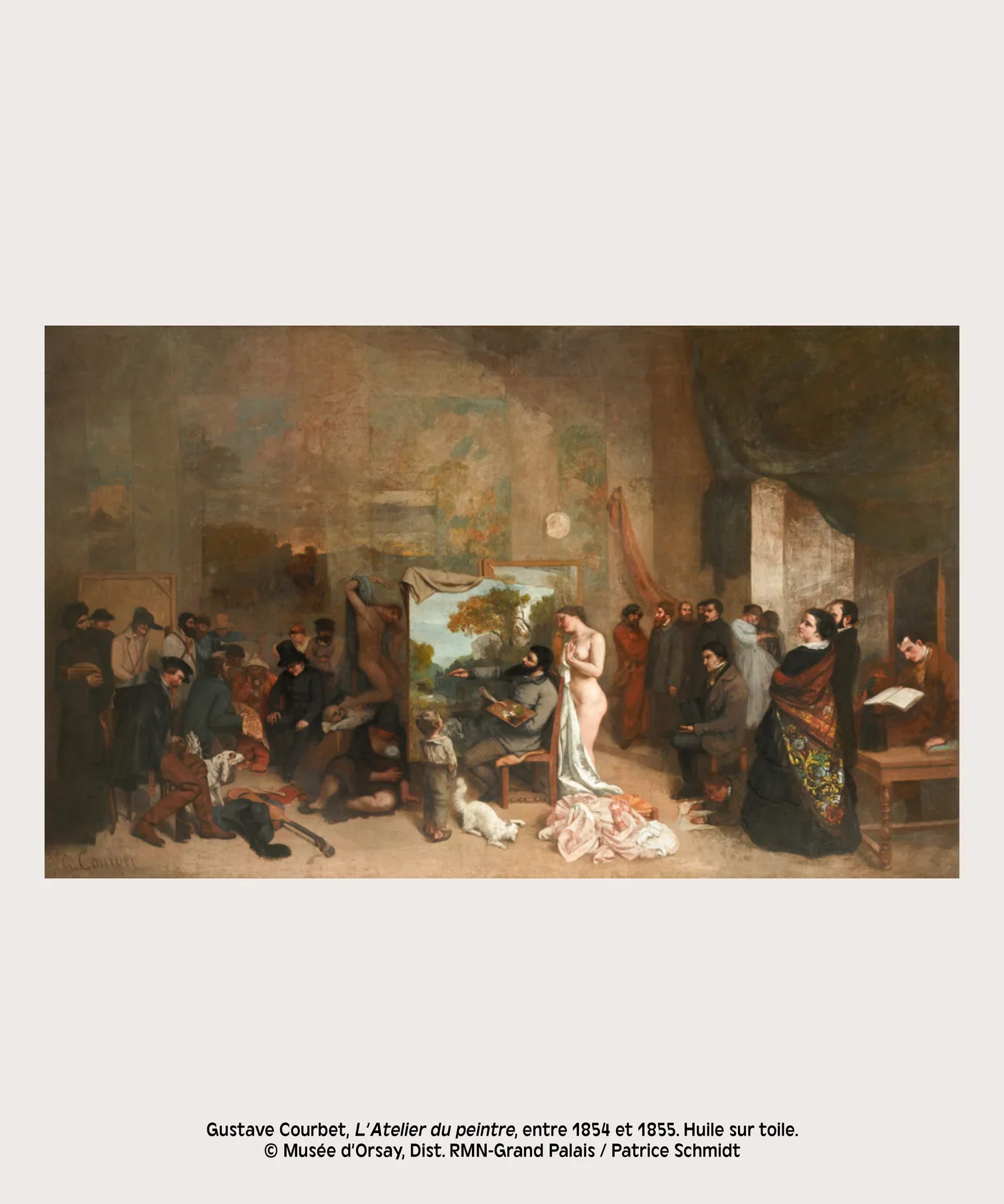 KIBLIND Atelier - Karlotta Freier - The Artist's Studio (Gustave Courbet) - A3 Poster - Image 5