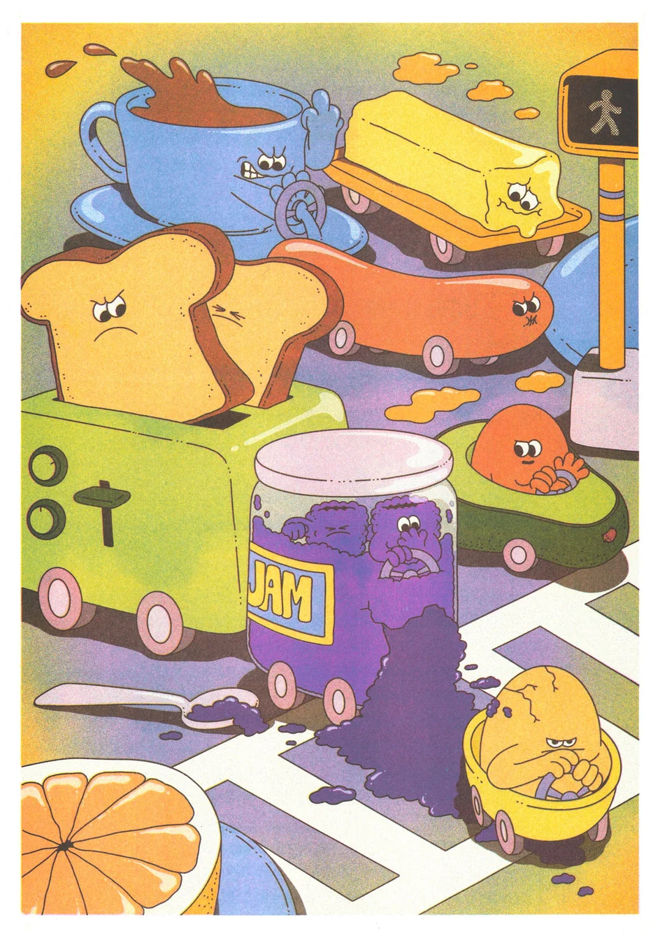 KIBLIND Atelier - Lauren Martin — If There's A Traffic Jam... A3 Poster - Image 2