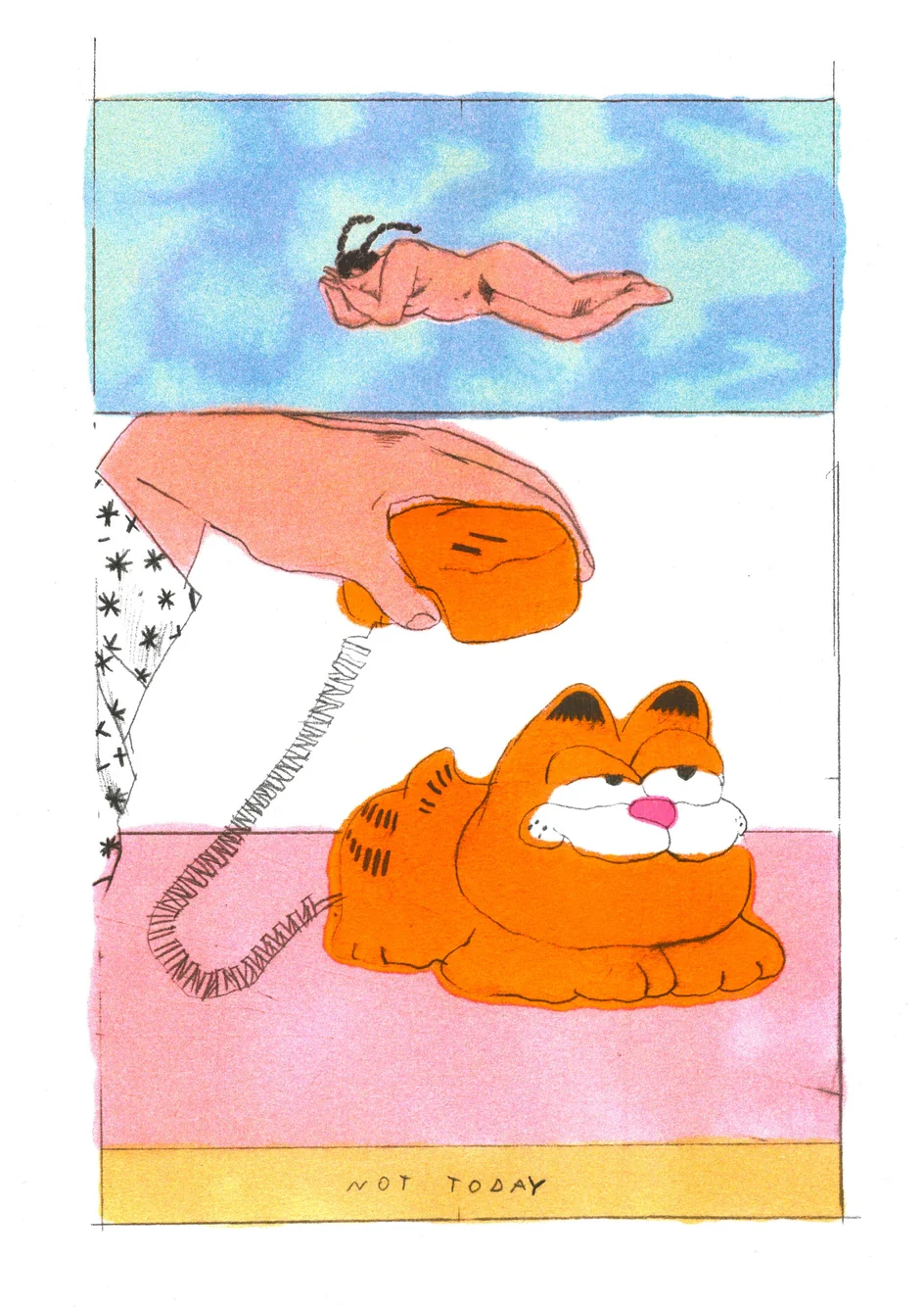 KIBLIND Atelier - Melek Zertal - Garfield A3 Poster - Image 3
