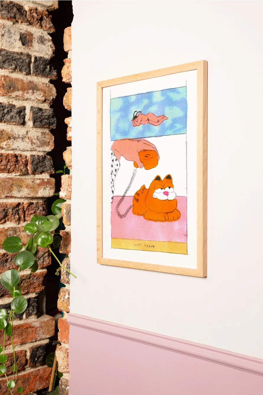 KIBLIND Atelier - Melek Zertal - Garfield A3 Poster - Image 4