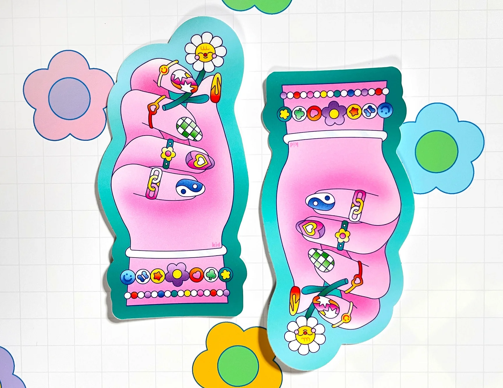 Kidnichols - Vinyl Sticker - Flower Flair - Image 2