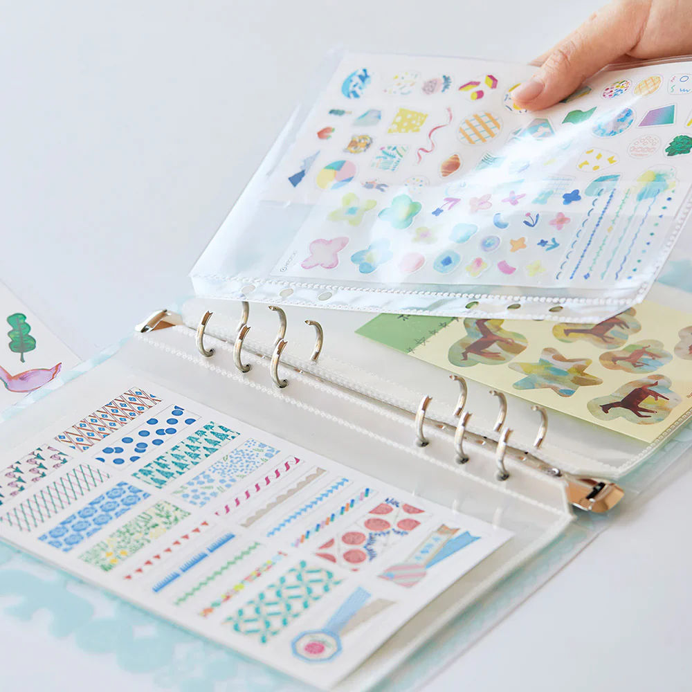 KING JIM - OTONA Sticker File Binder - Blue - Image 3