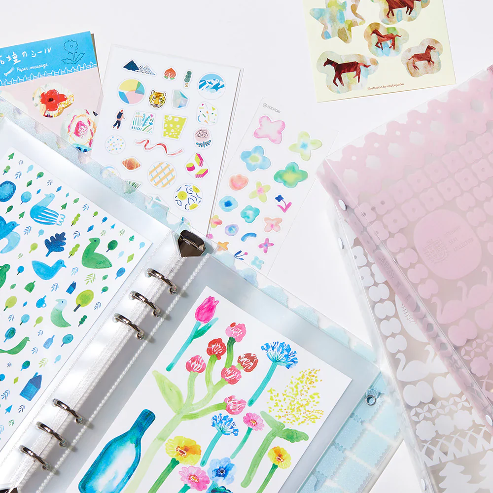 KING JIM - OTONA Sticker File Binder - Pink - Image 2