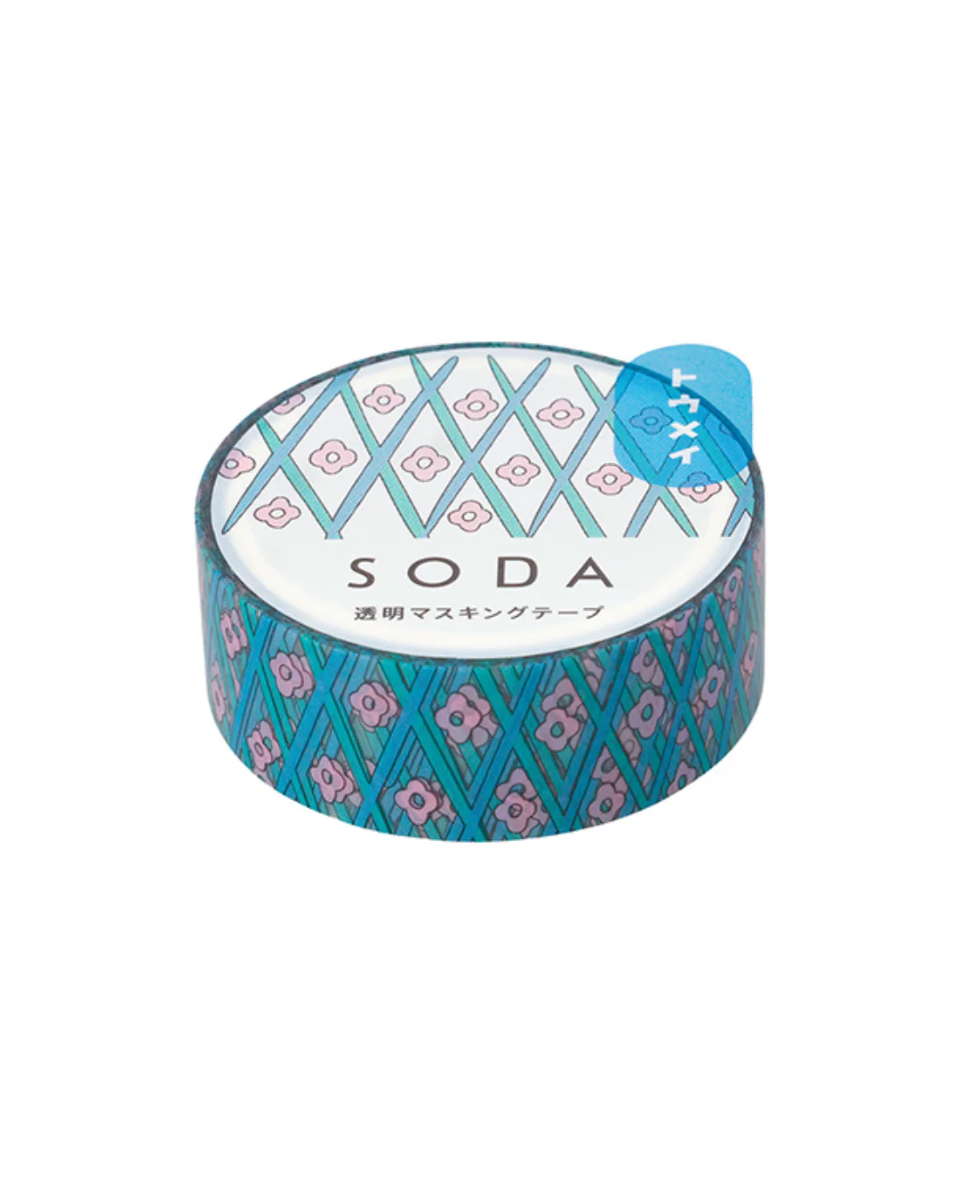 KING JIM - SODA Transparent Masking Tape - Flower