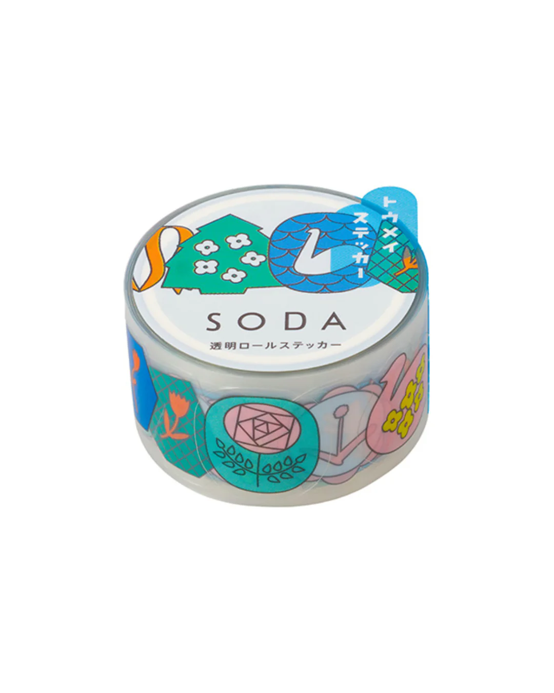KING JIM - SODA Transparent Masking Tape - Pin Badge