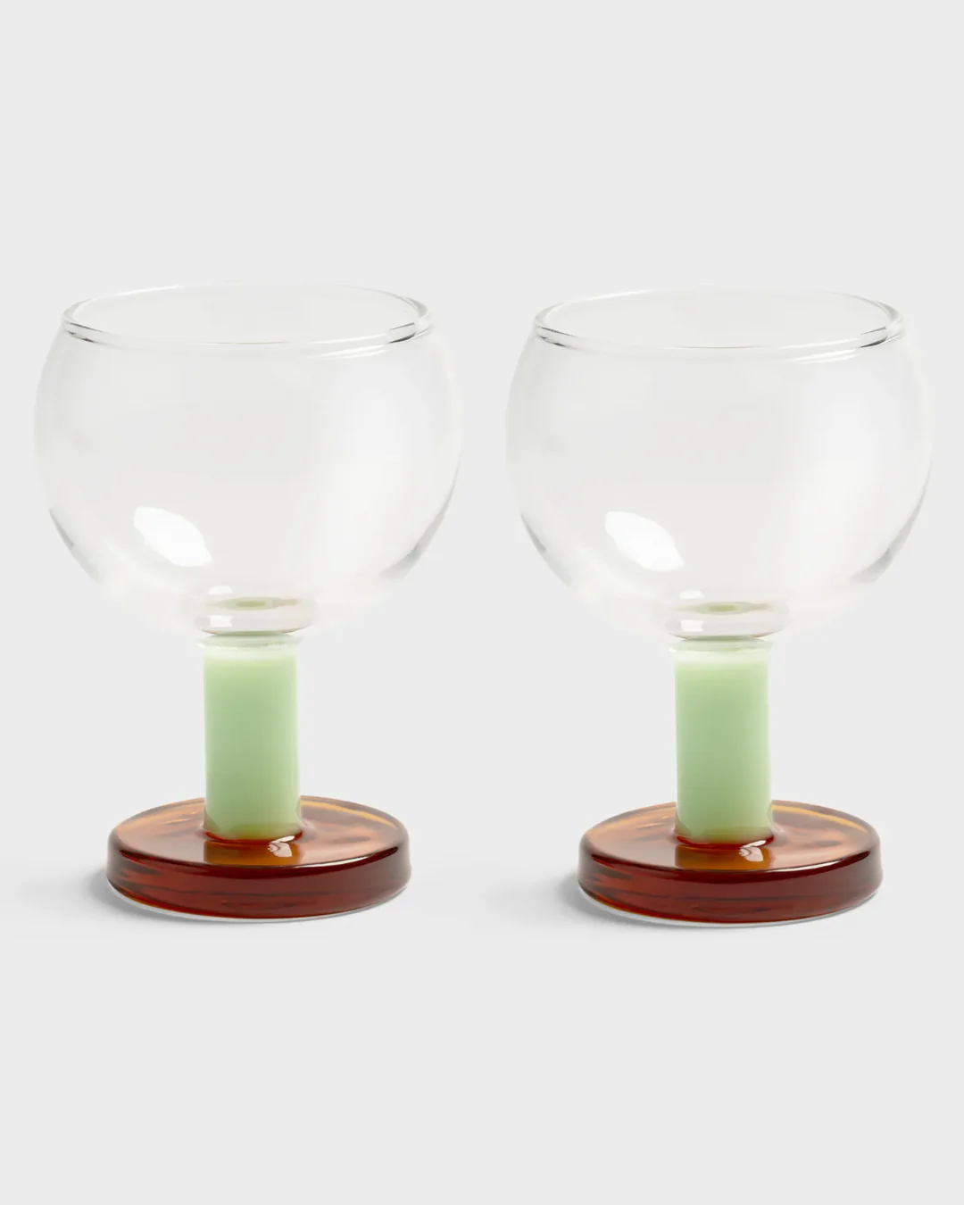 &Klevering - Glass cantine amber set of 2