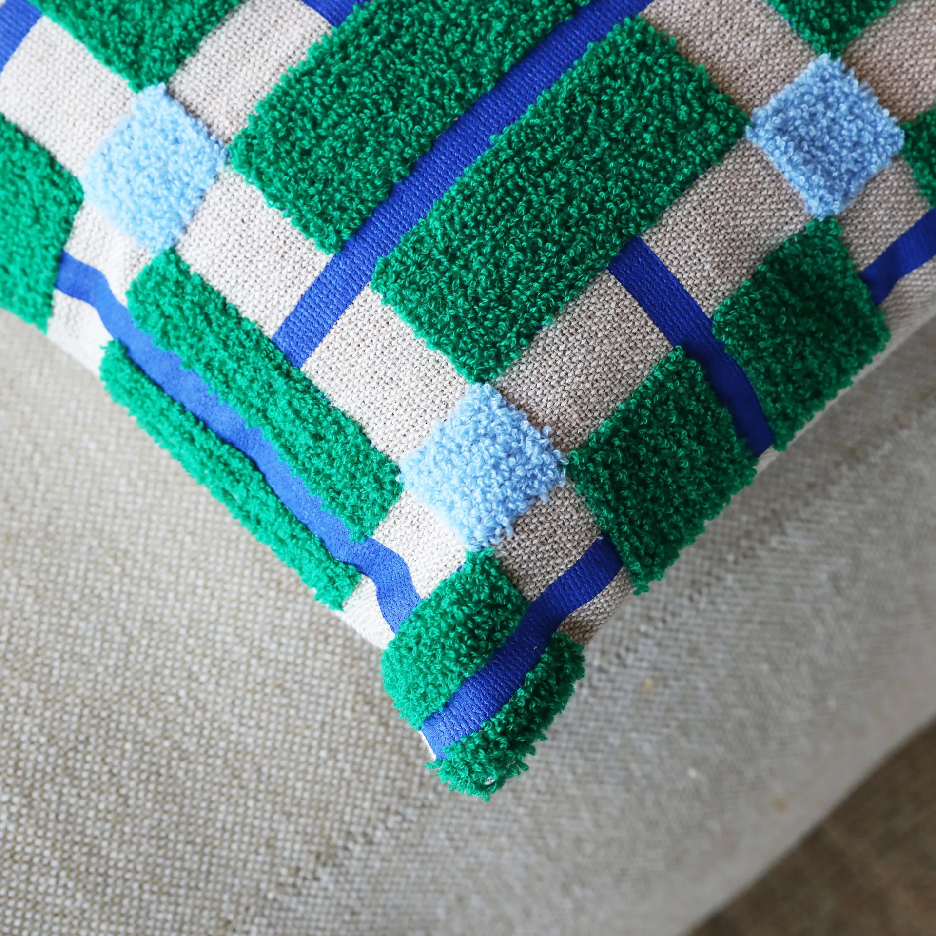 &Klevering - Plano Cushion Cover 40 x 40cm - Green - Image 2