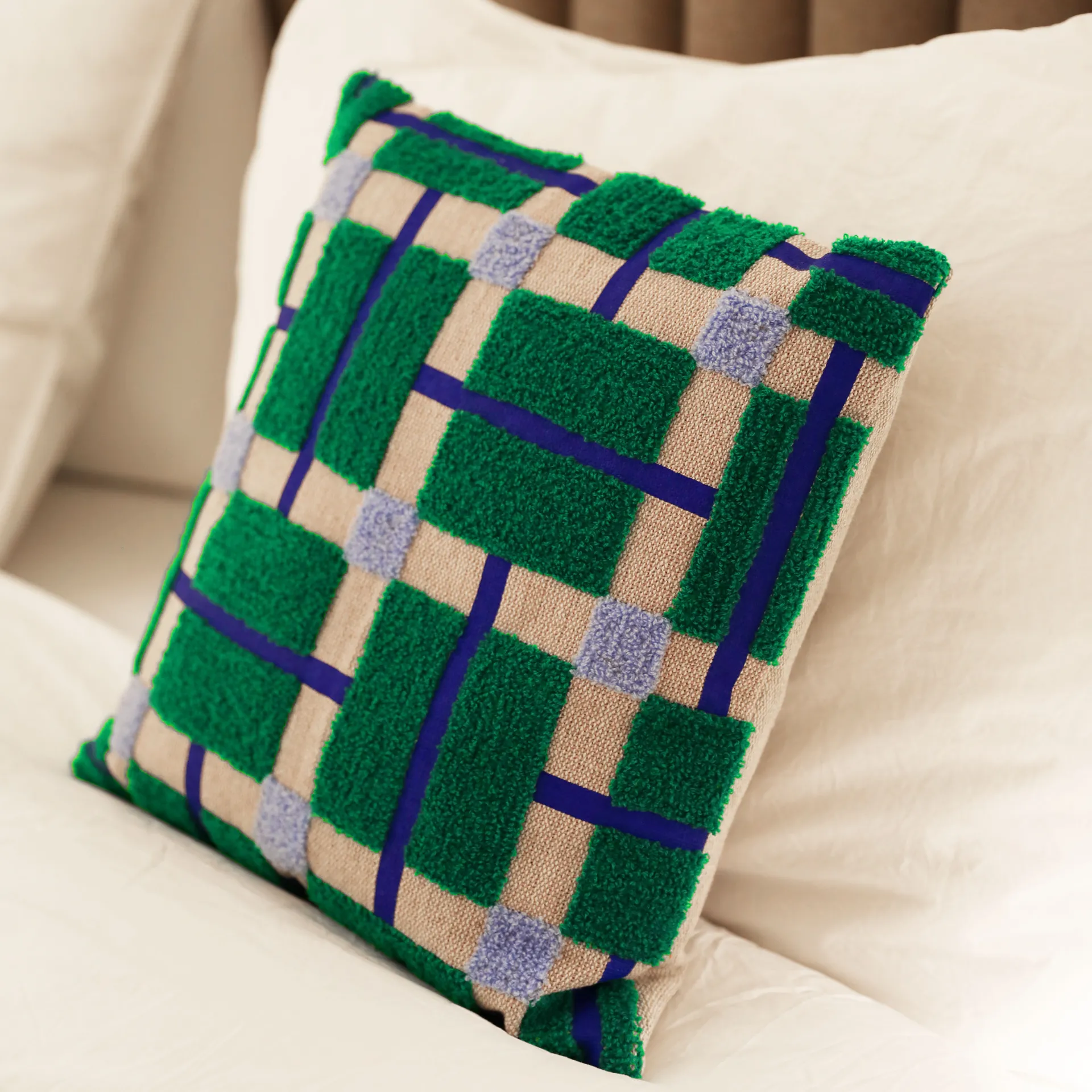 &Klevering - Plano Cushion Cover 40 x 40cm - Green - Image 3