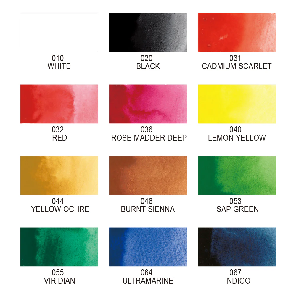 Kuretake - Gansai Tambi Watercolours - 12 Pack - I - Image 2