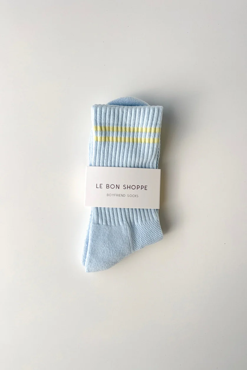 Le Bon Shoppe - Boyfriend Socks - Pastel Sky - Image 2