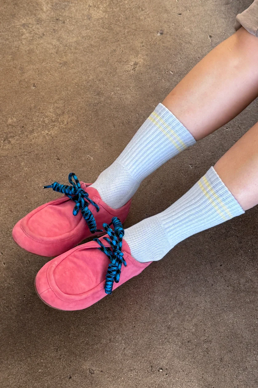 Le Bon Shoppe - Boyfriend Socks - Pastel Sky - Image 3