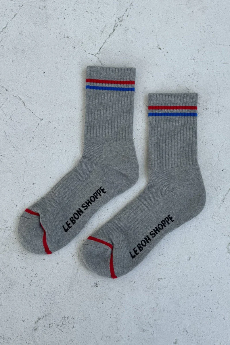 Le Bon Shoppe - Boyfriend Socks - True Grey - Image 2