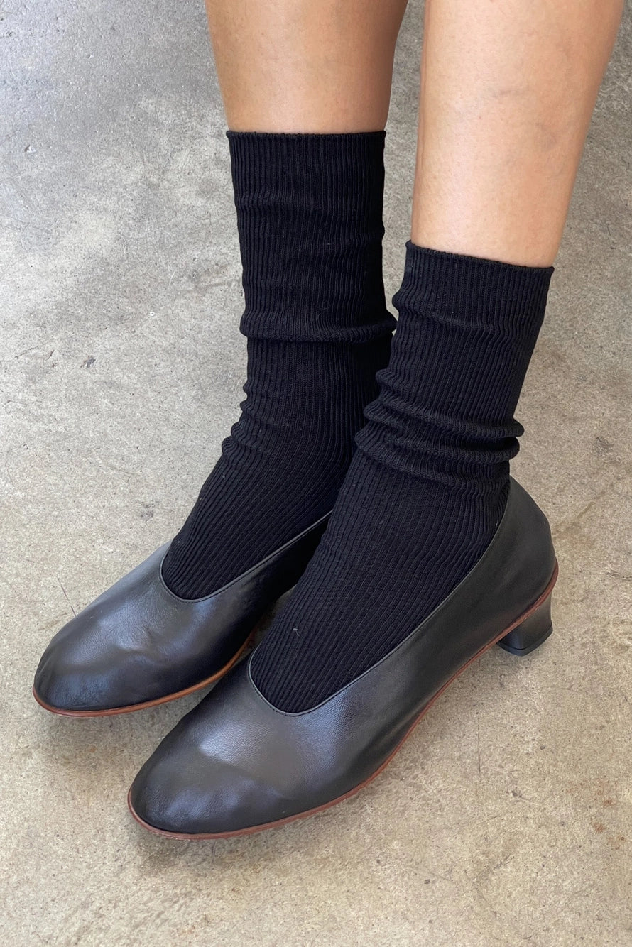 Le Bon Shoppe - Crisp Step Socks - Black - Image 3