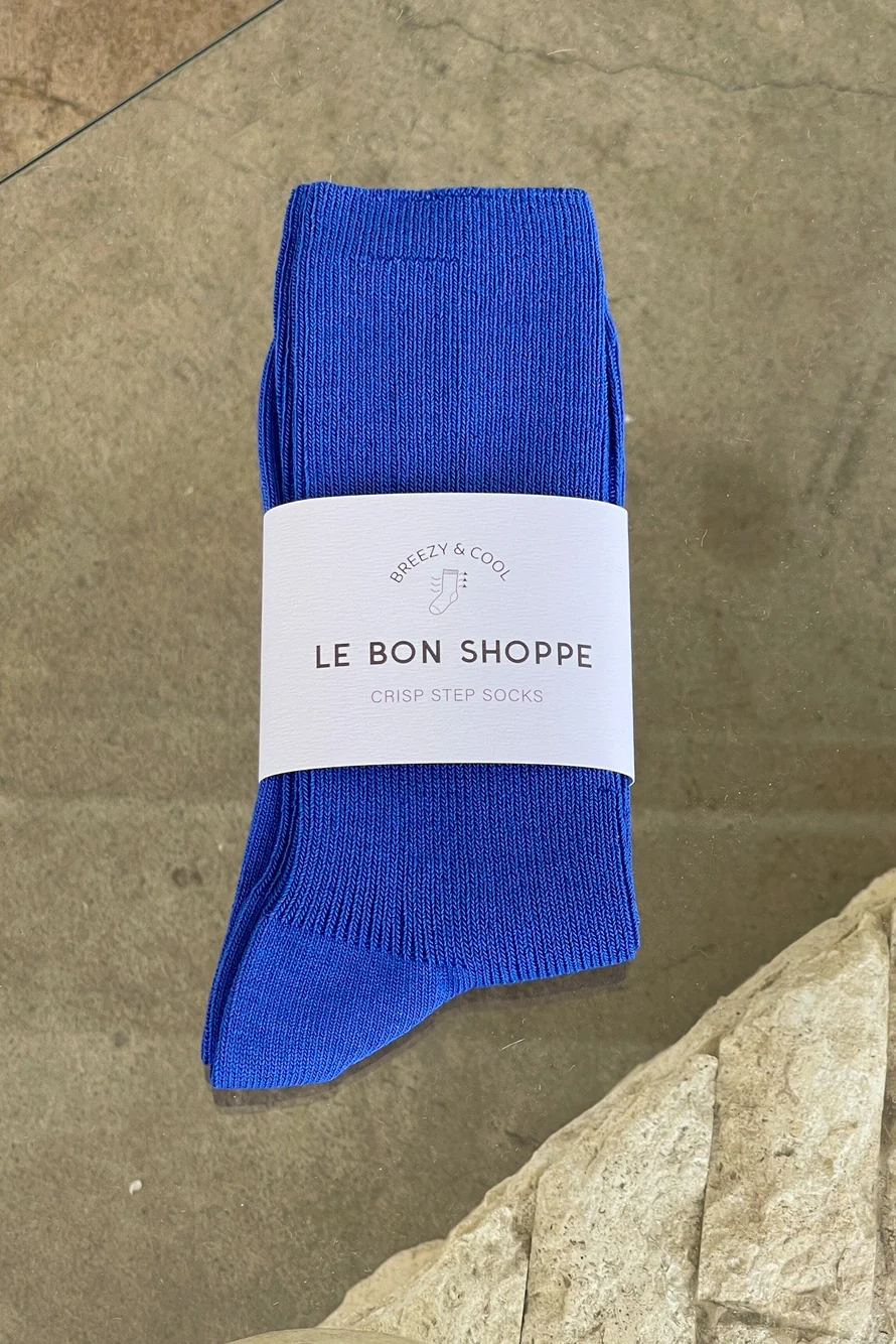 Le Bon Shoppe - Crisp Step Socks - Blue - Image 3