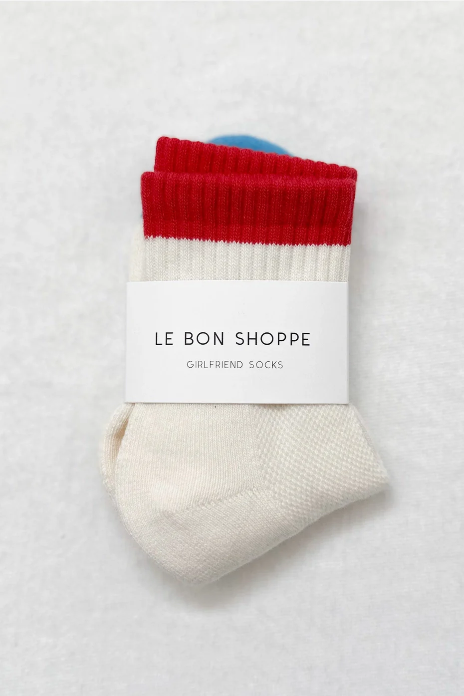 Le Bon Shoppe - Girlfriend Socks - Blue Red - Image 4