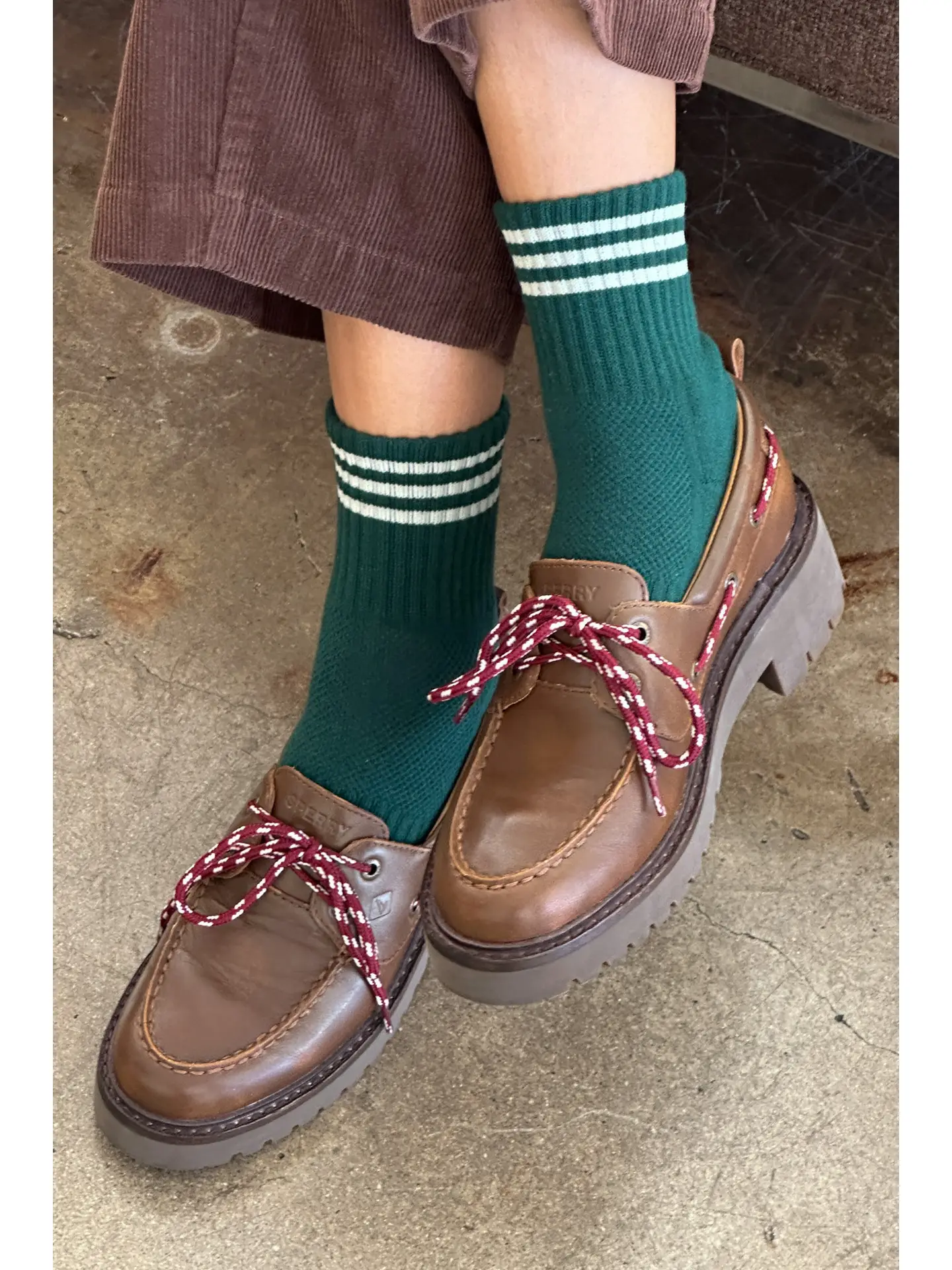 Le Bon Shoppe - Girlfriend Socks - Hunter Green - Image 3