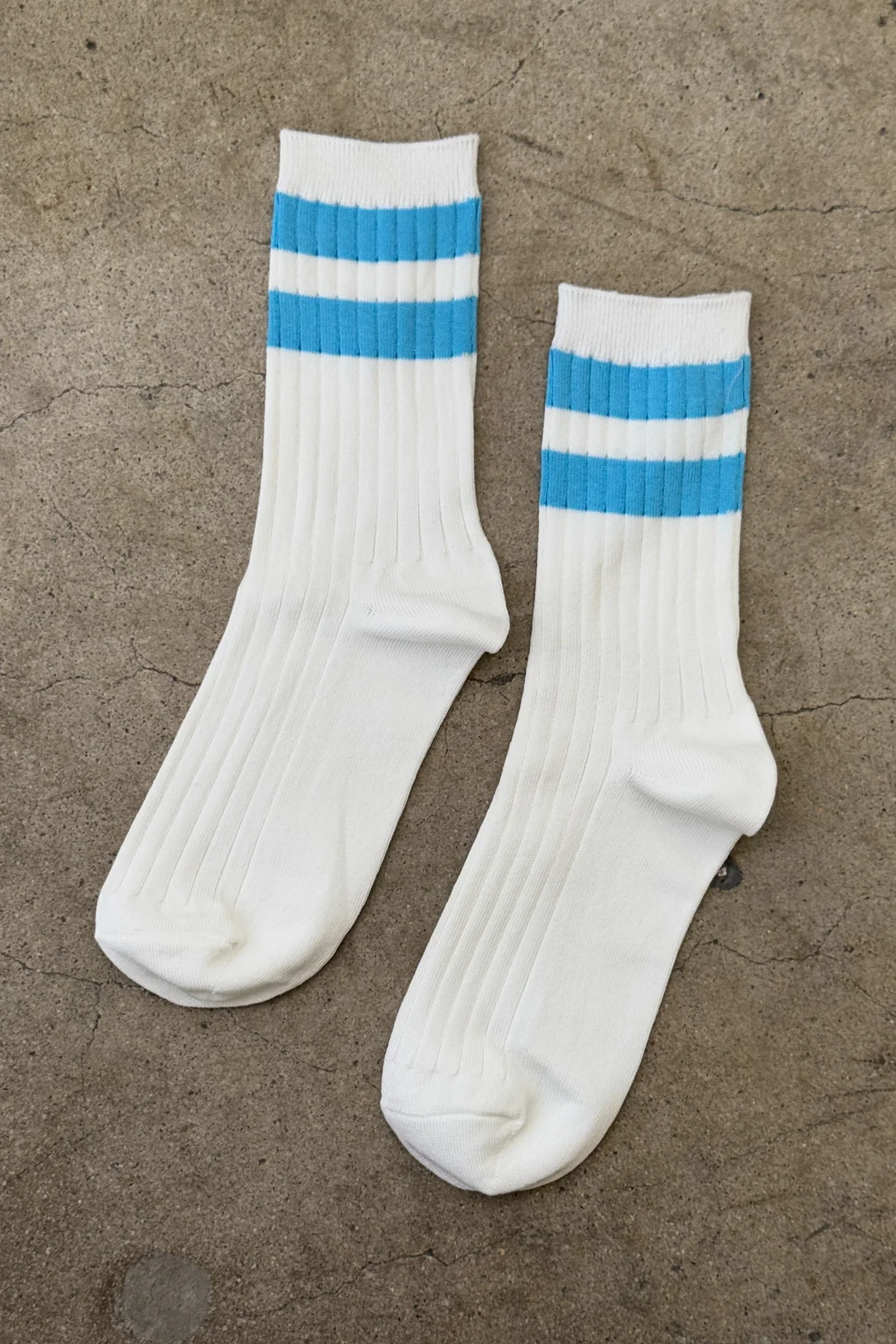 Le Bon Shoppe - Her Socks - Blue Stripe - Image 3