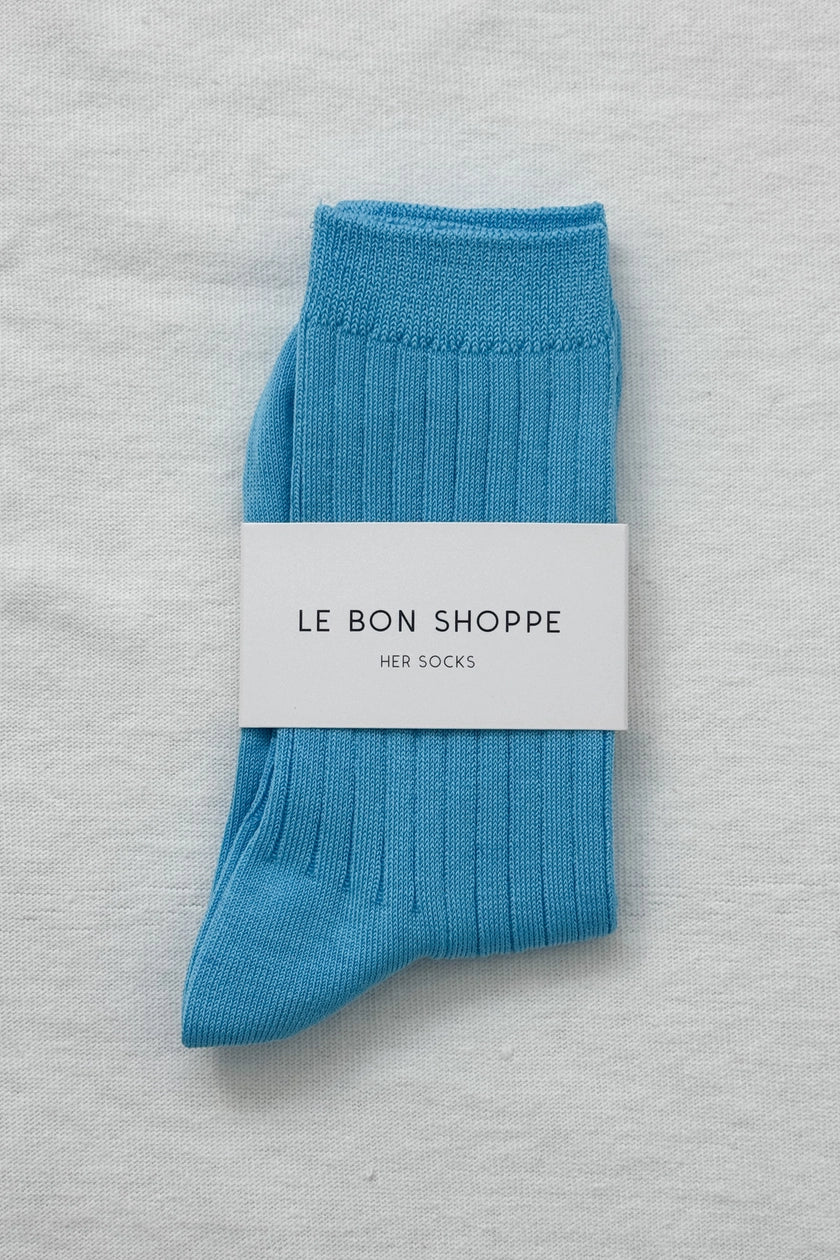 Le Bon Shoppe - Her Socks - Blue Water - Image 3
