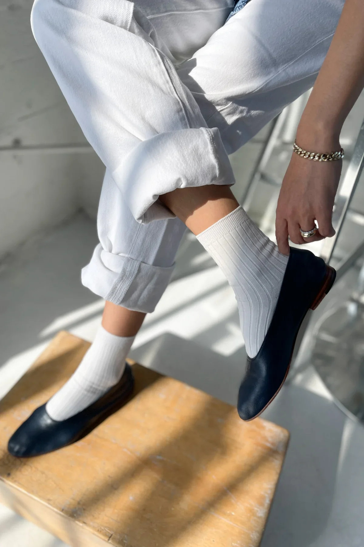Le Bon Shoppe - Her Socks - Classic White - Image 4
