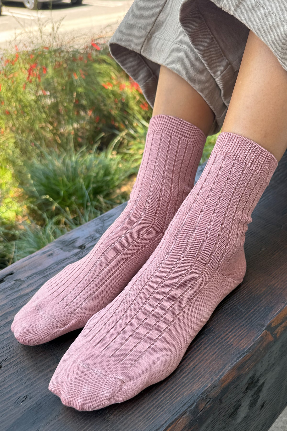 Le Bon Shoppe - Her Socks - Desert Rose - Image 2