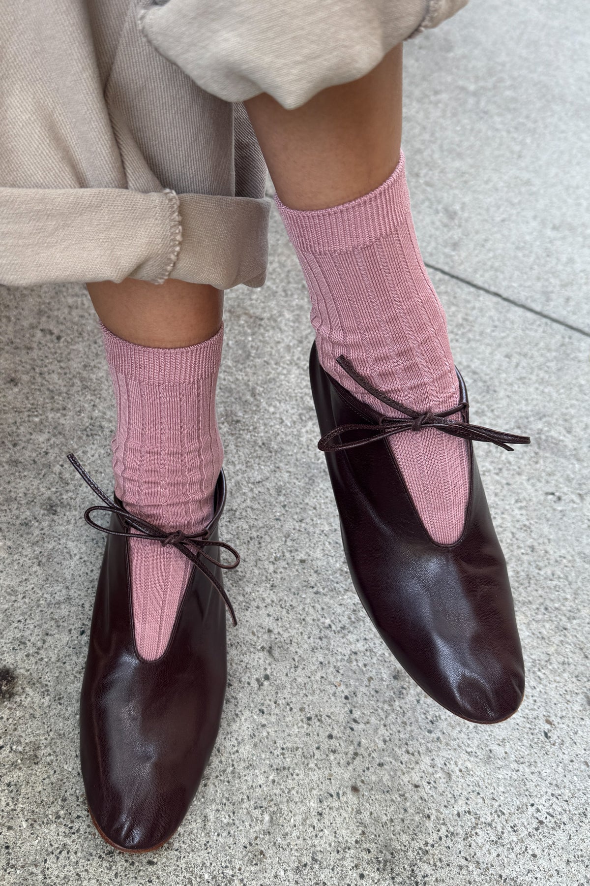 Le Bon Shoppe - Her Socks - Desert Rose - Image 3