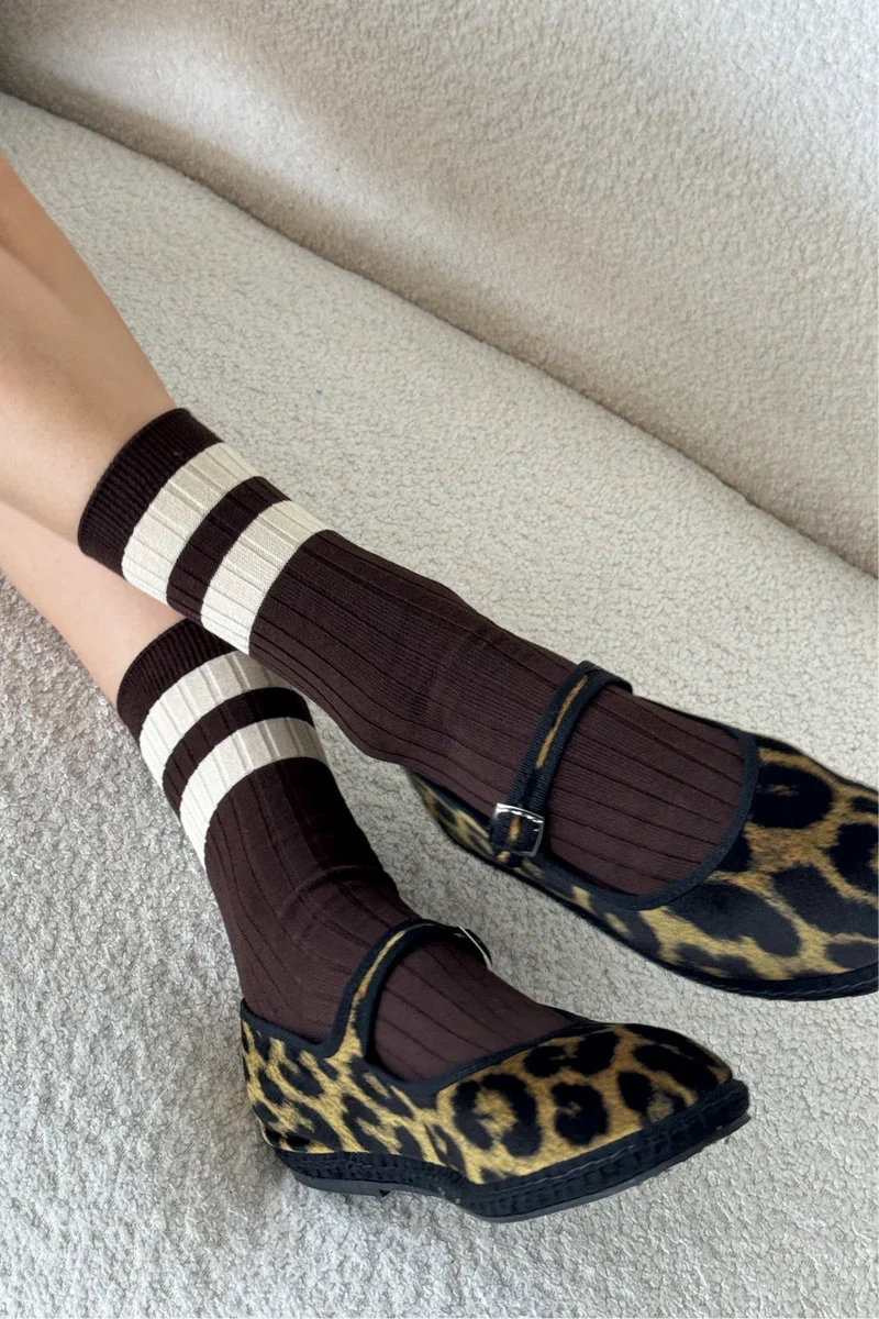 Le Bon Shoppe - Her Socks - Varsity Espresso - Image 2