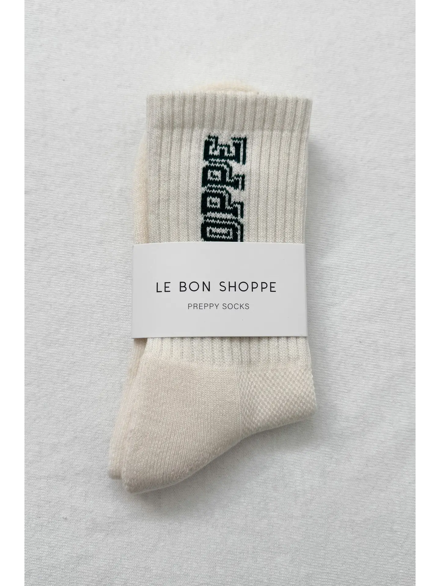 Le Bon Shoppe - Preppy Socks - Canvas / Green - Image 4