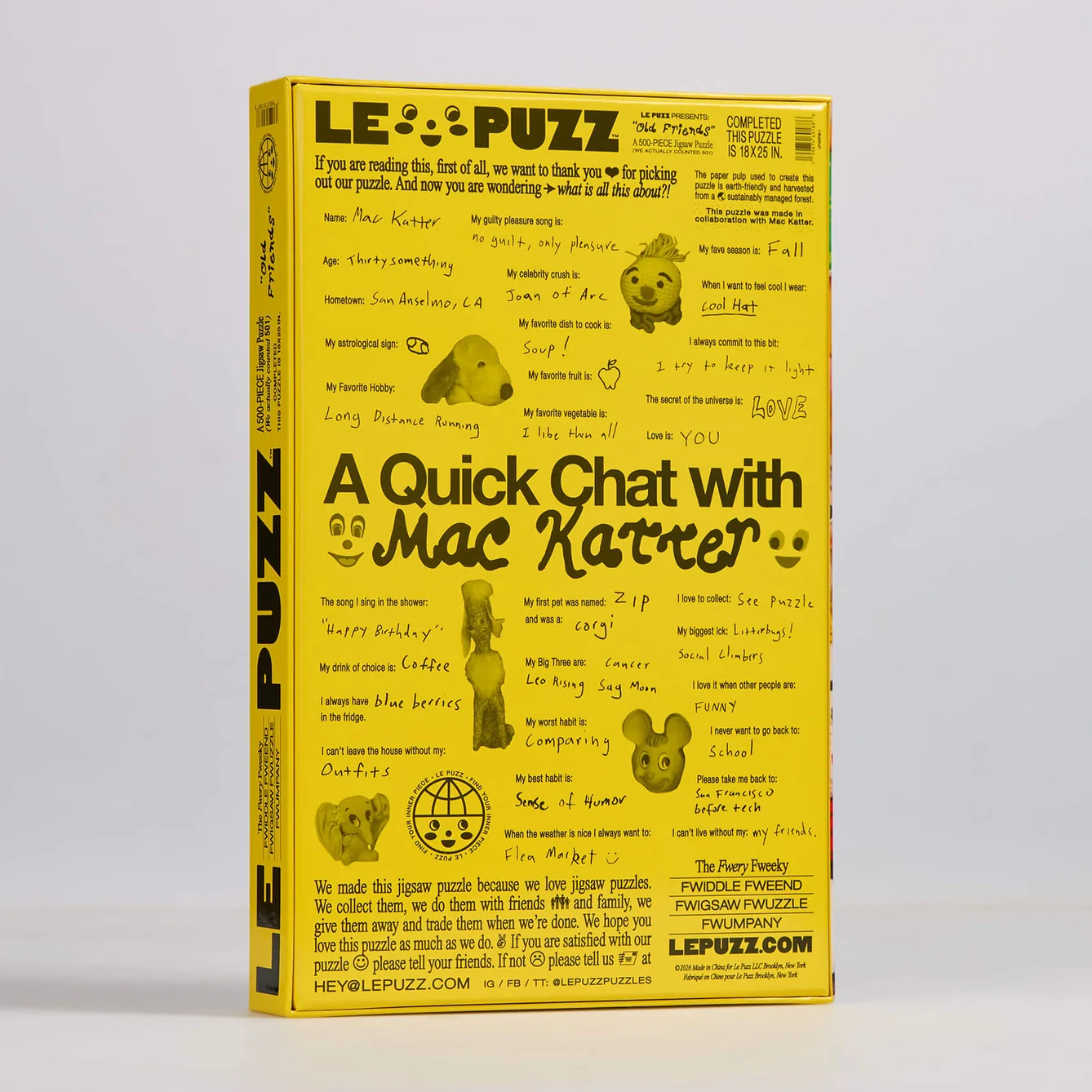 Le Puzz - Old Friends 500 Piece Puzzle - Image 2
