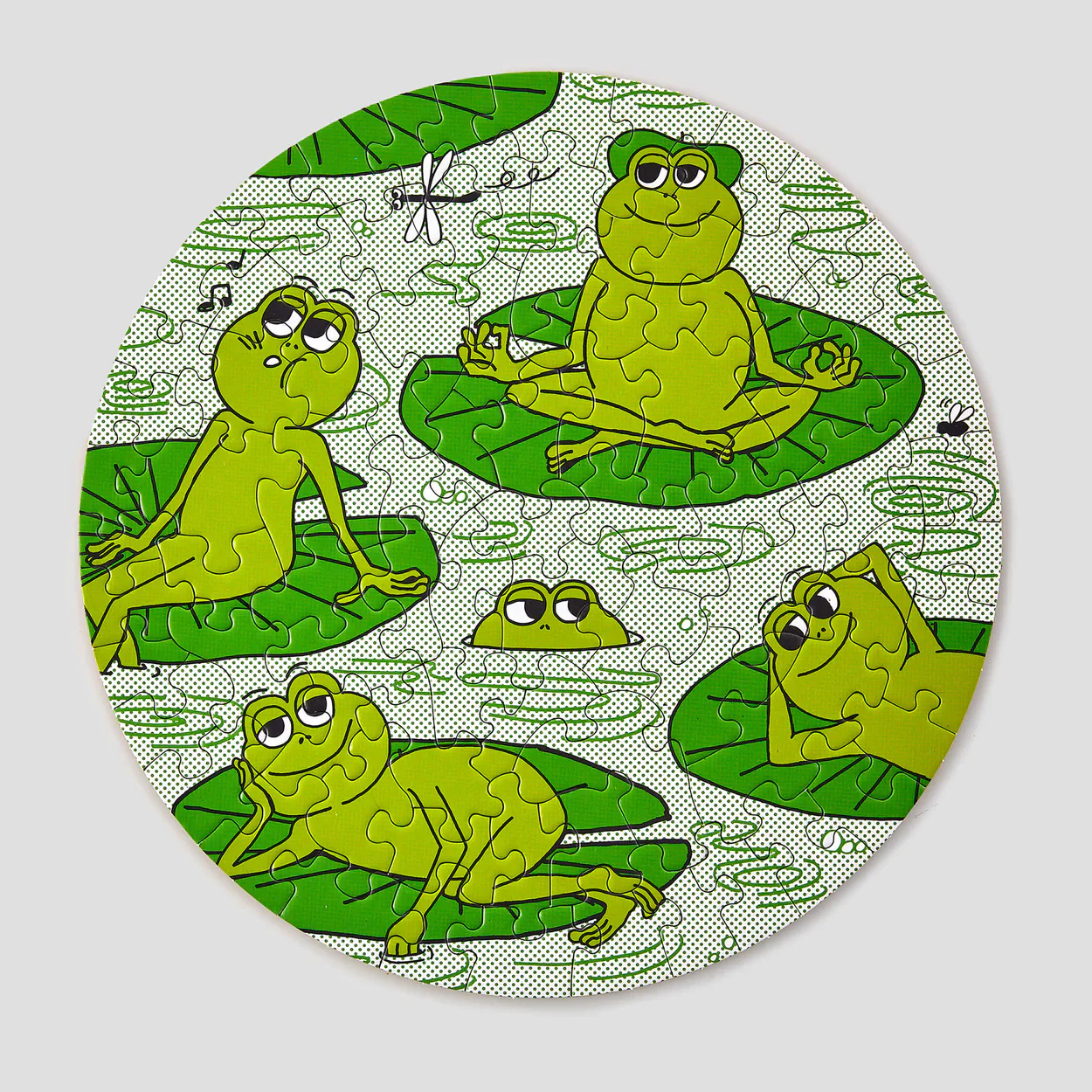 Le Puzz - Peace Frogs by Alice Oehr 81 Piece Mini Puzzle - Image 6