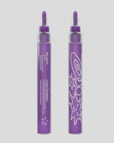 Lousy Scribbler — Sustainable Refillable Markers - Plum - 2.0mm Bullet